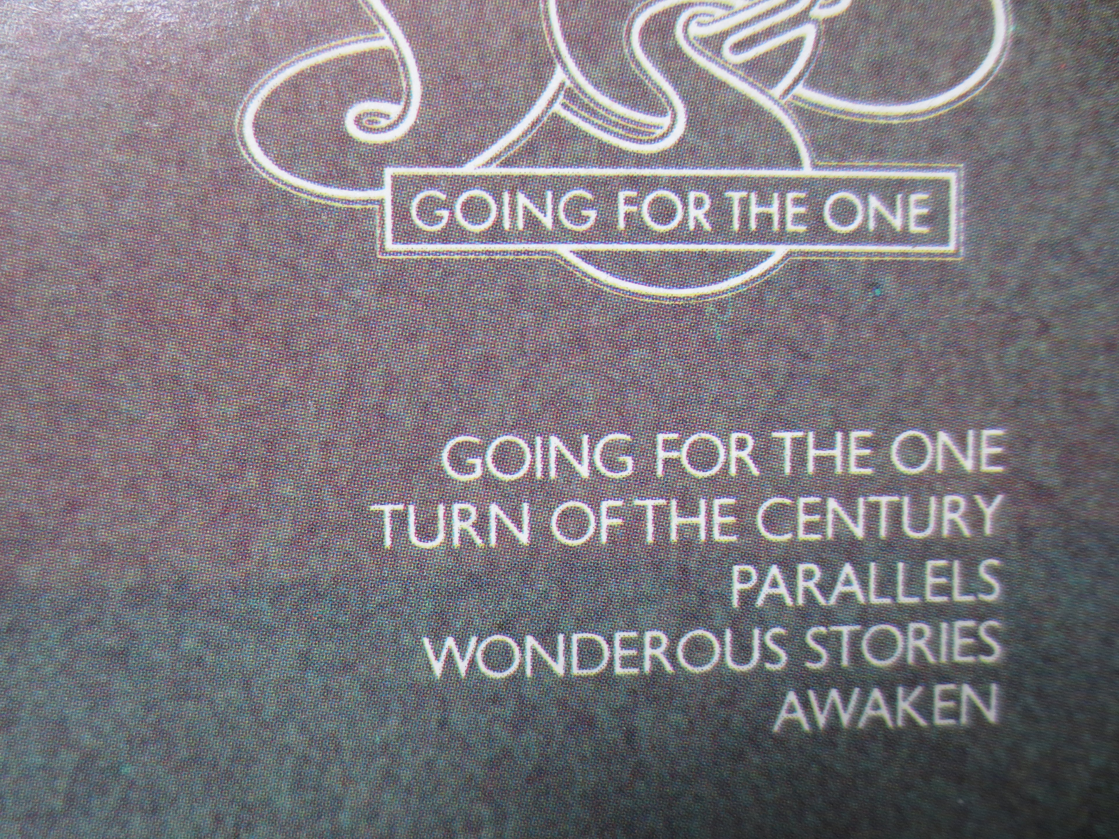 YES, Going for the One, Vintage Album, 1977 Record, Vinyl Lp