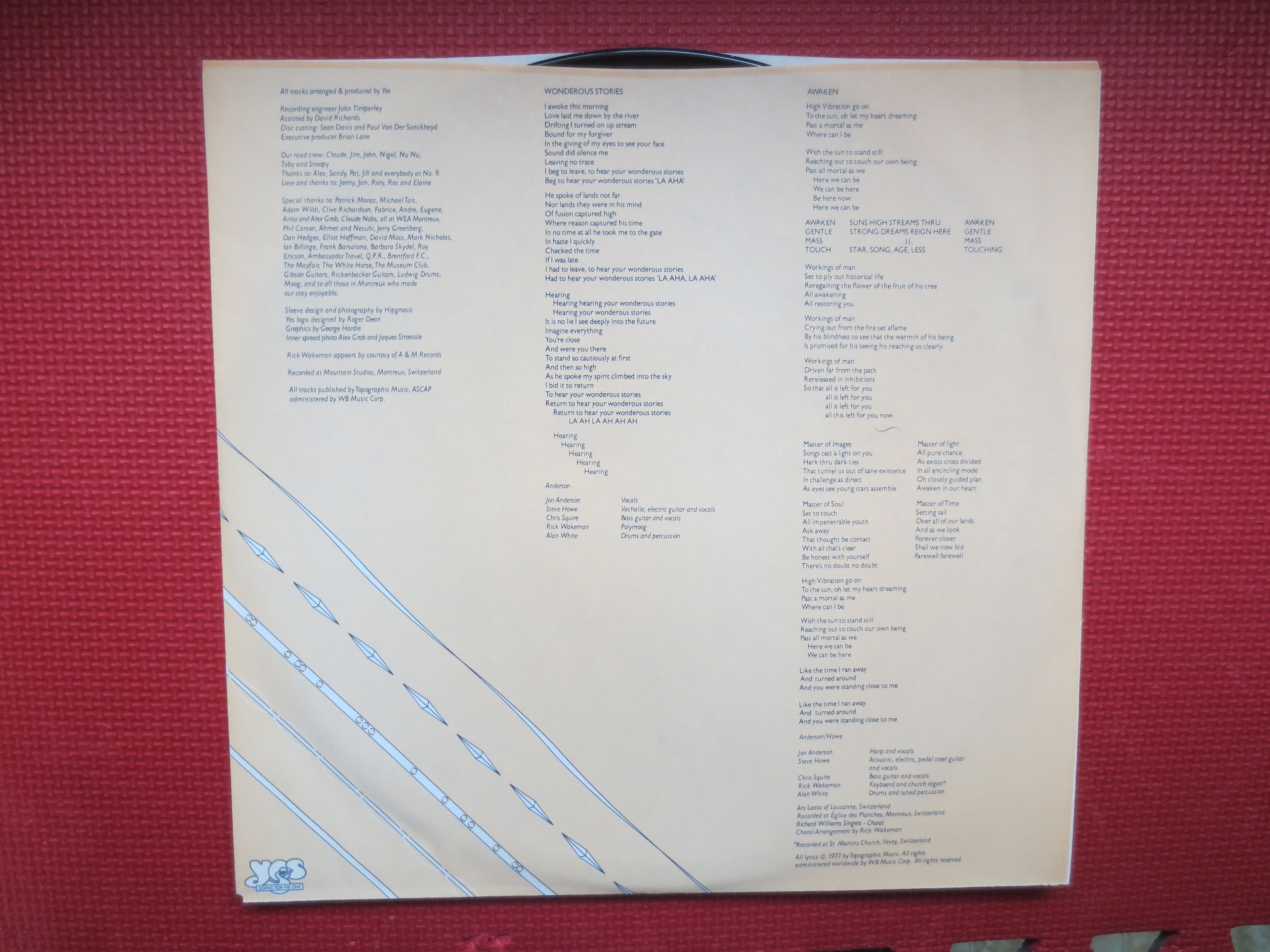 Yes – Going for the One (1977) Vinyl LP