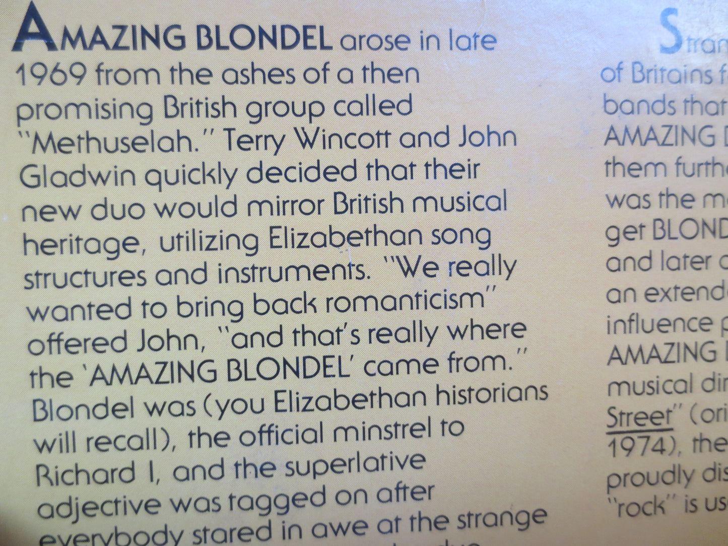 AMAZING BLONDEL, MULGRAVE Street, Amazing Blondel Lp, Folk Albums, Folk Rock Lp, Folk Records, Rock Albums, 1976 Records