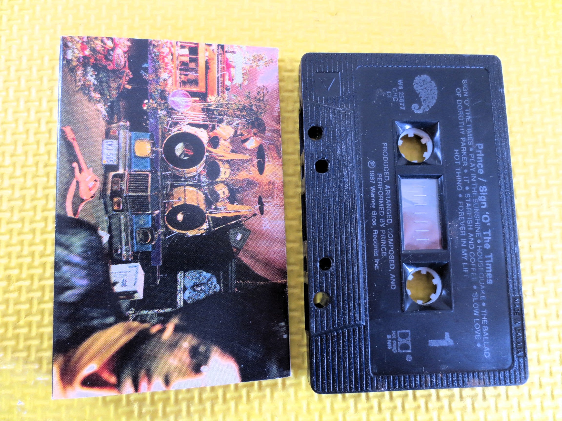 PRINCE, Sign O' The Times, 1987 Cassette Tape, Vintage Cassette