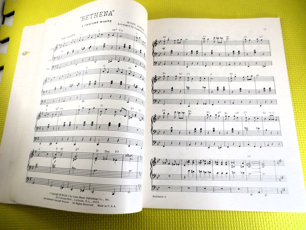 Scott Joplin – King of Ragtime Sheet Music Book (Piano)