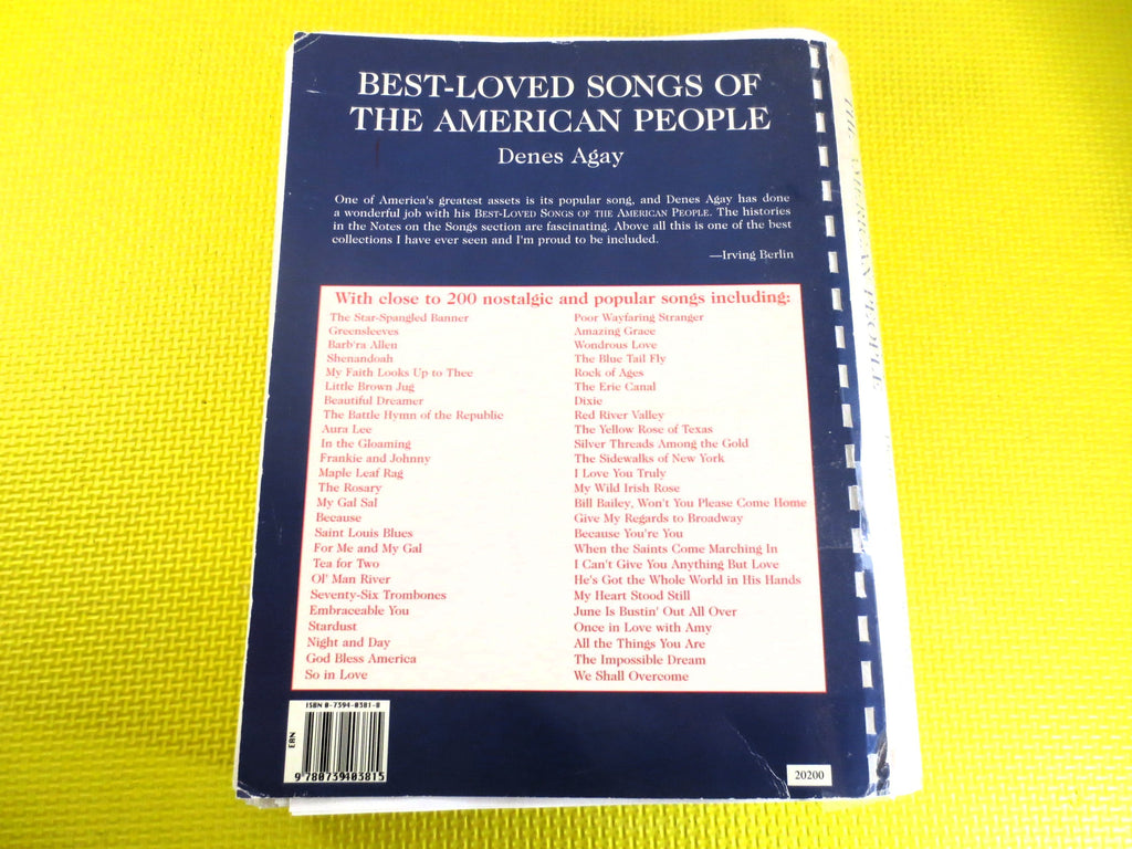 Best-Loved Songs of the American People – Sheet Music Book (Piano/Vocal)