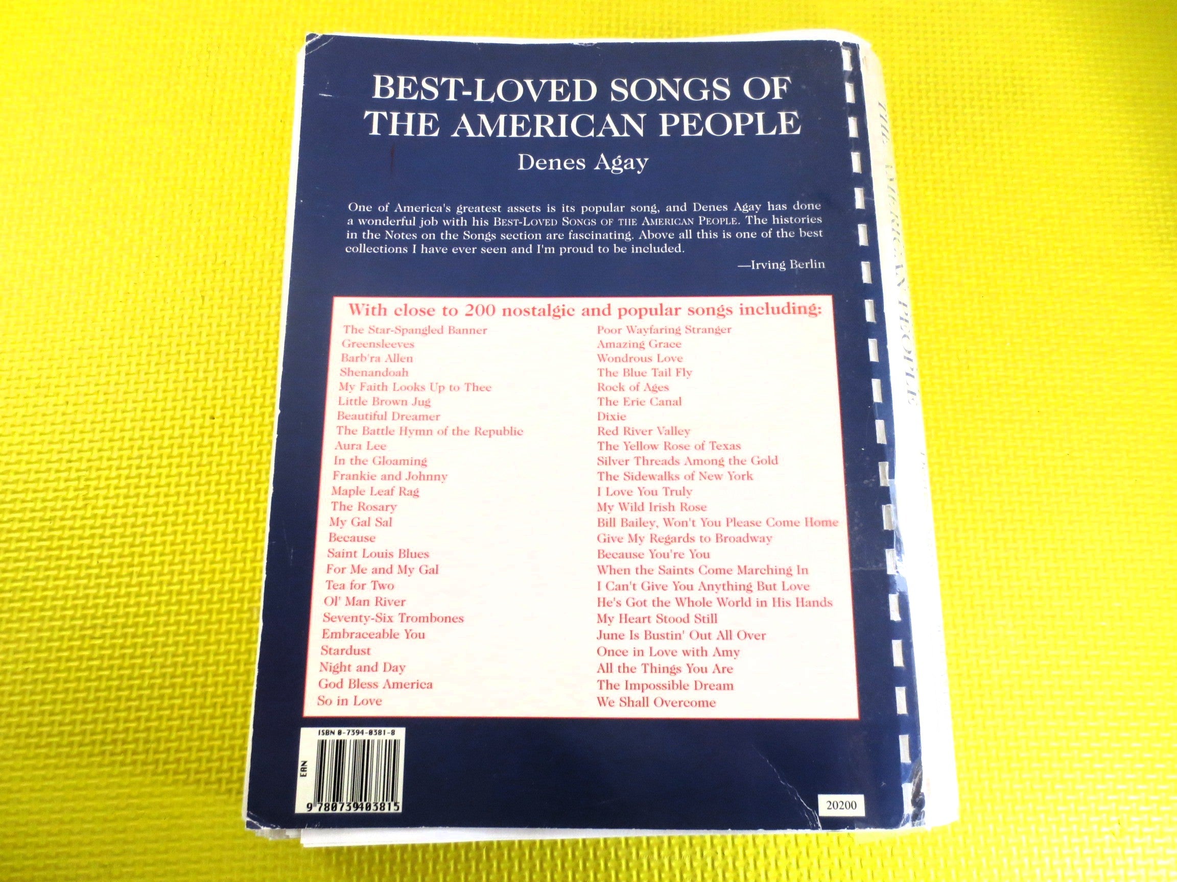 Best-Loved Songs of the American People – Sheet Music Book (Piano/Vocal)