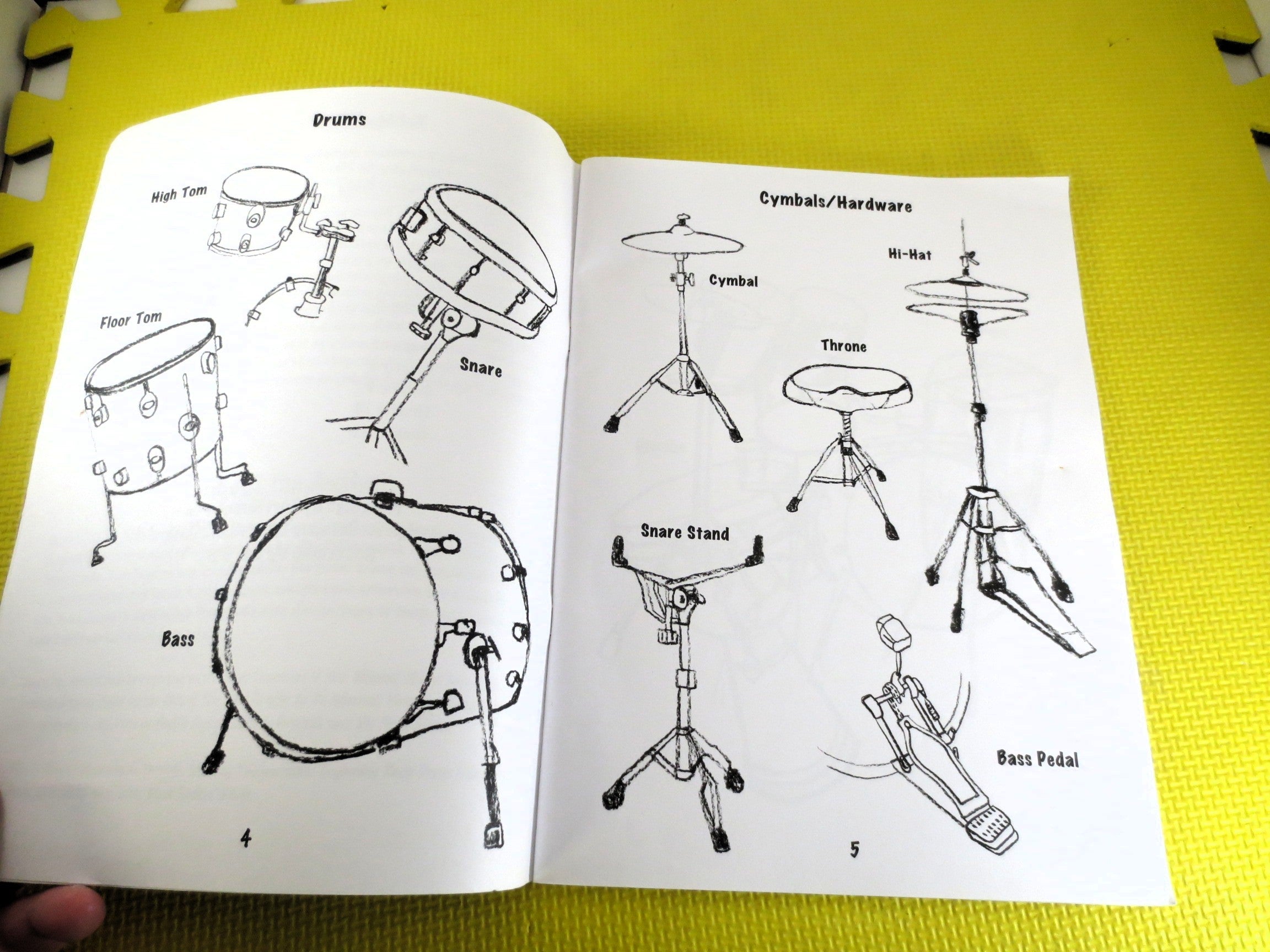 Kid’s Rock Drum Method – Sheet Music Instruction Book