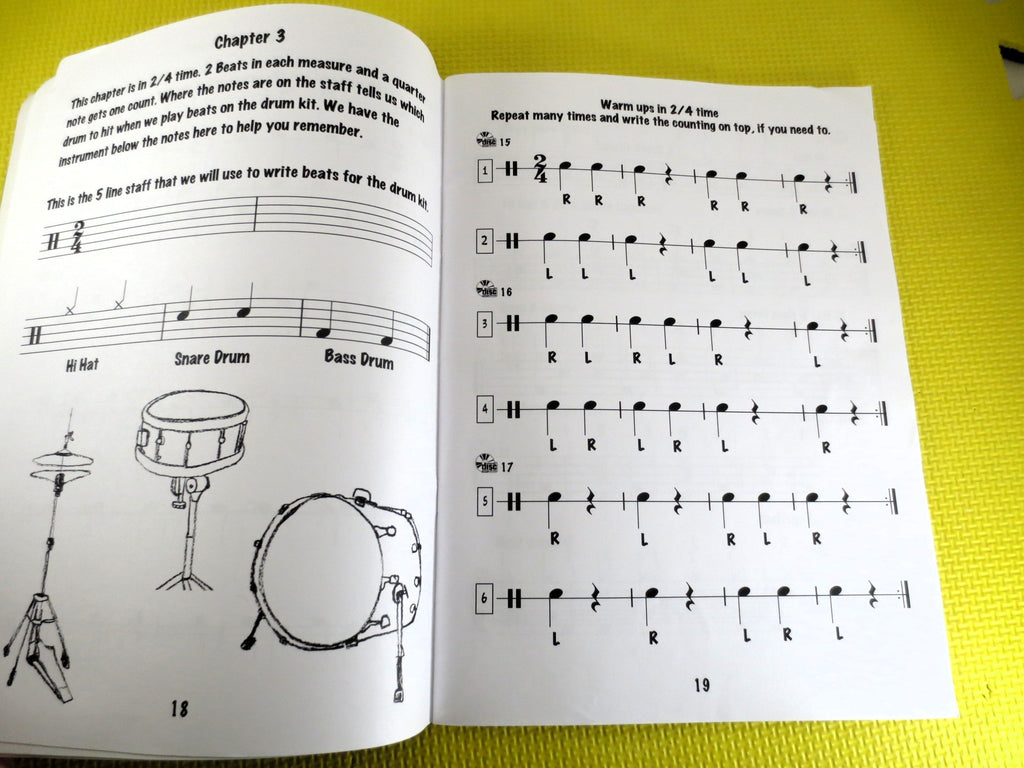 Kid’s Rock Drum Method – Sheet Music Instruction Book