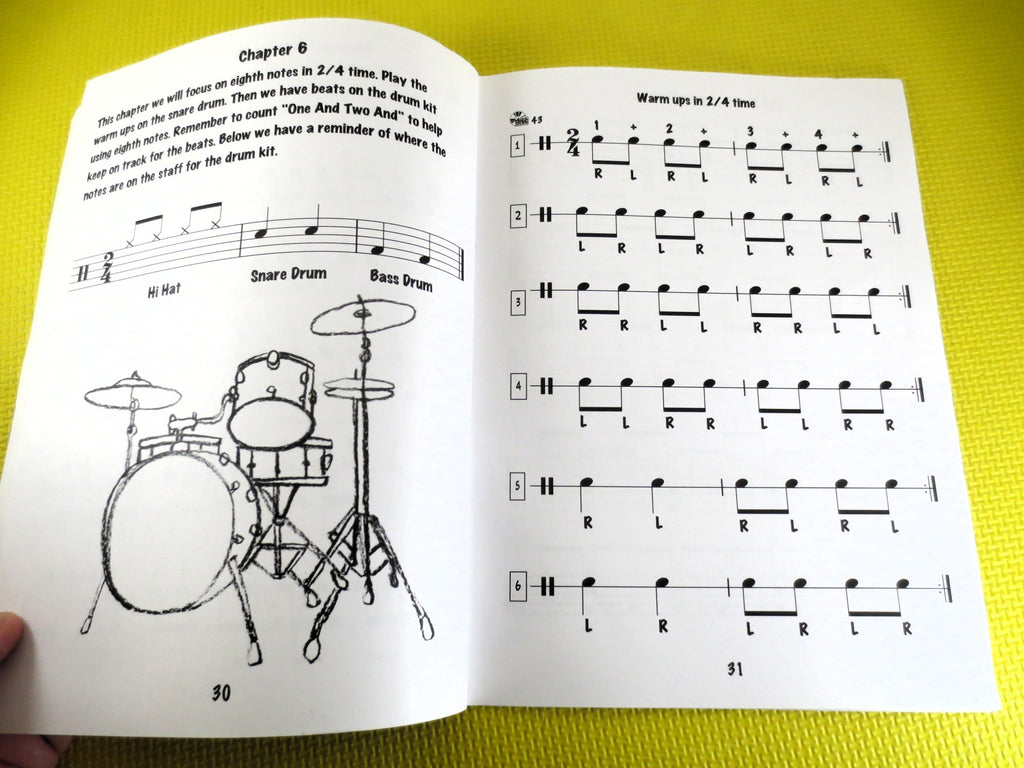 Kid’s Rock Drum Method – Sheet Music Instruction Book