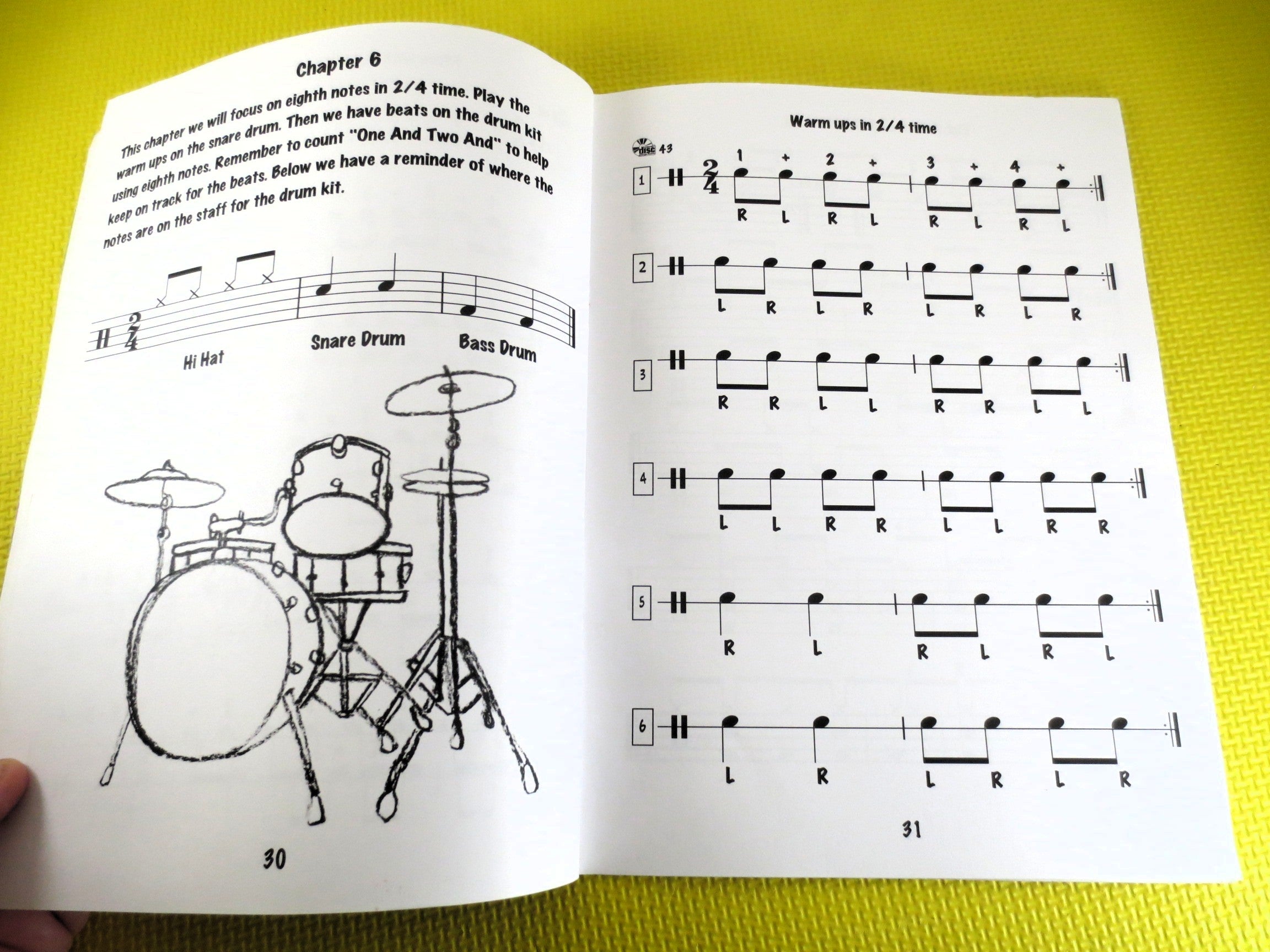 Kid’s Rock Drum Method – Sheet Music Instruction Book