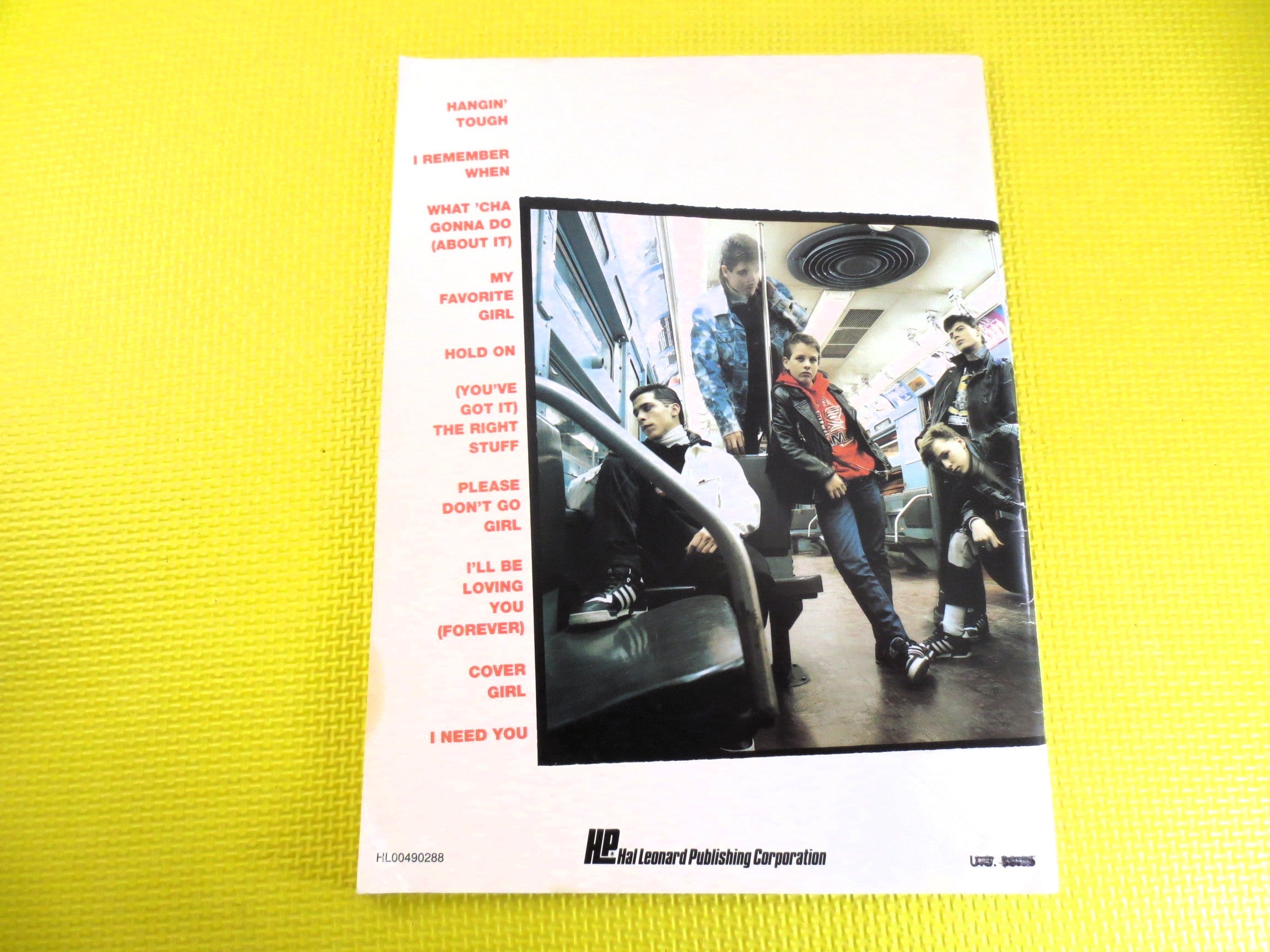 New Kids on the Block – Hangin’ Tough Sheet Music Book (1989)