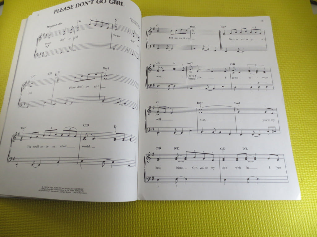 New Kids on the Block – Hangin’ Tough Sheet Music Book (1989)