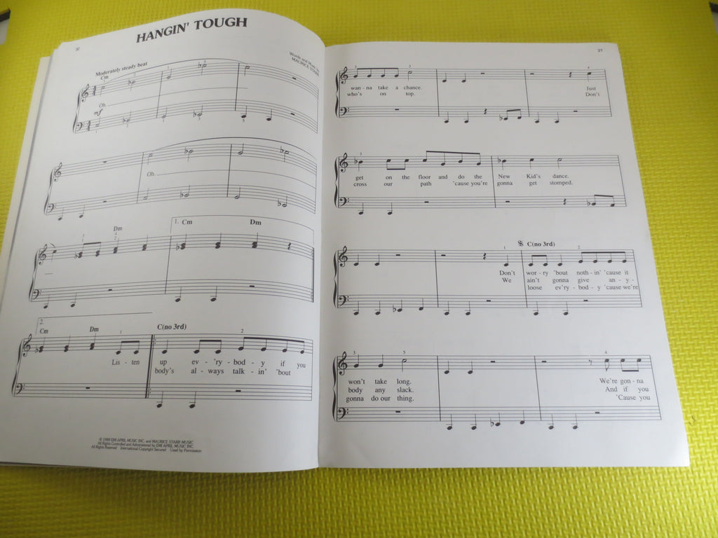 New Kids on the Block – Hangin’ Tough Sheet Music Book (1989)