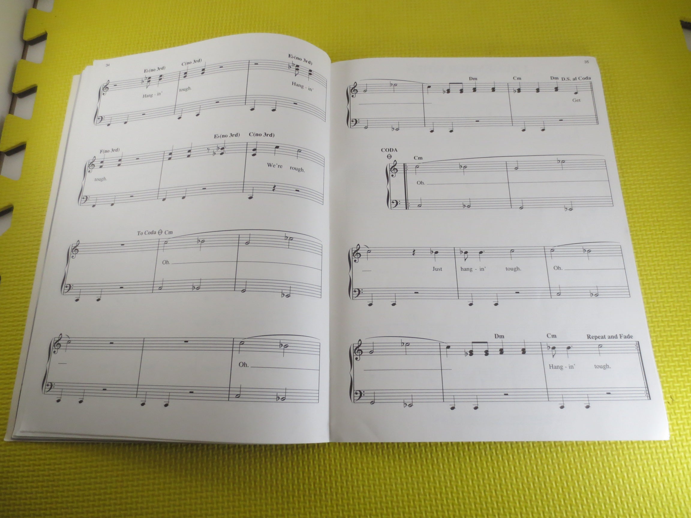 New Kids on the Block – Hangin’ Tough Sheet Music Book (1989)