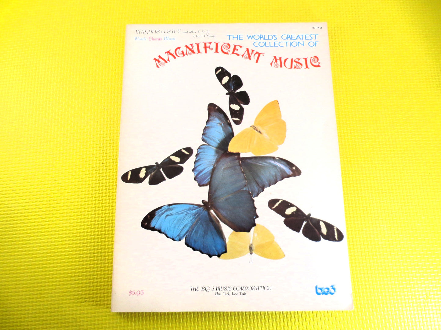 SHEET Music Book, MAGNIFICENT MUSIC, Sheet Music, Music Books, Piano Book, Classic Books, Music Songbook, Vintage Music Book, Songbook