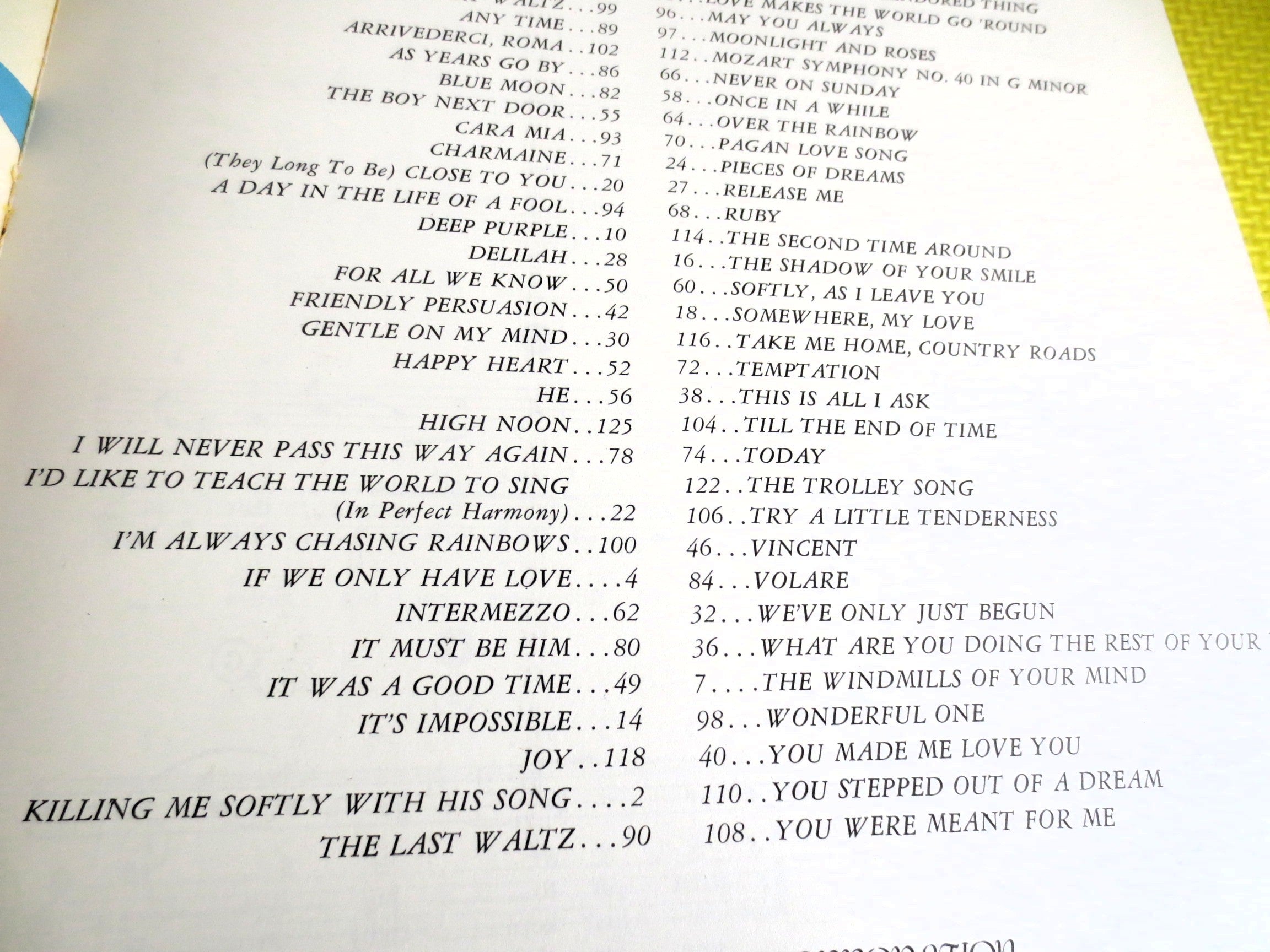 The World’s Greatest Collection of Magnificent Music – Sheet Music Book (1973)