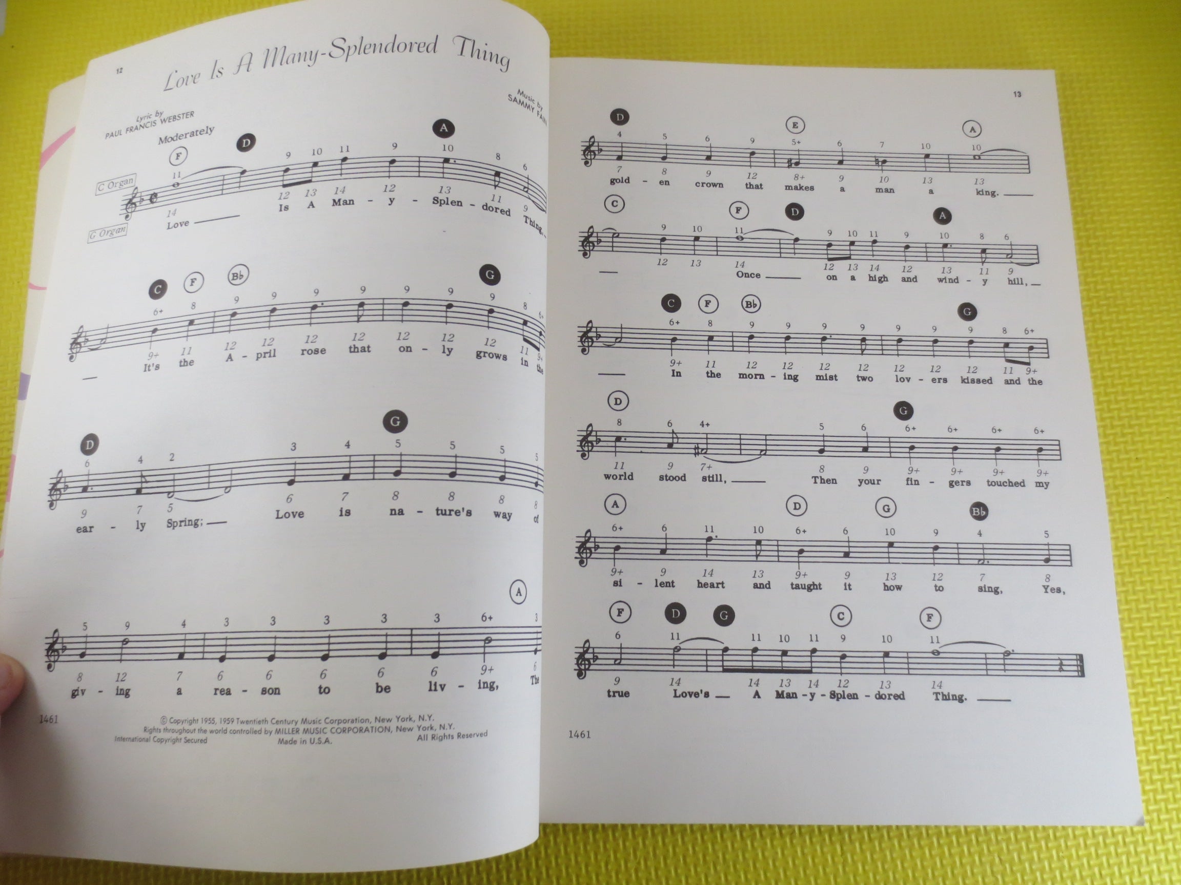 The World’s Greatest Collection of Magnificent Music – Sheet Music Book (1973)