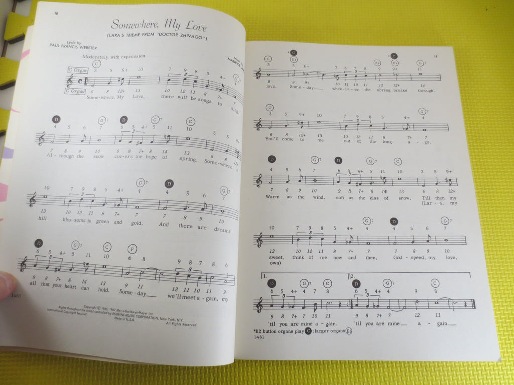 The World’s Greatest Collection of Magnificent Music – Sheet Music Book (1973)