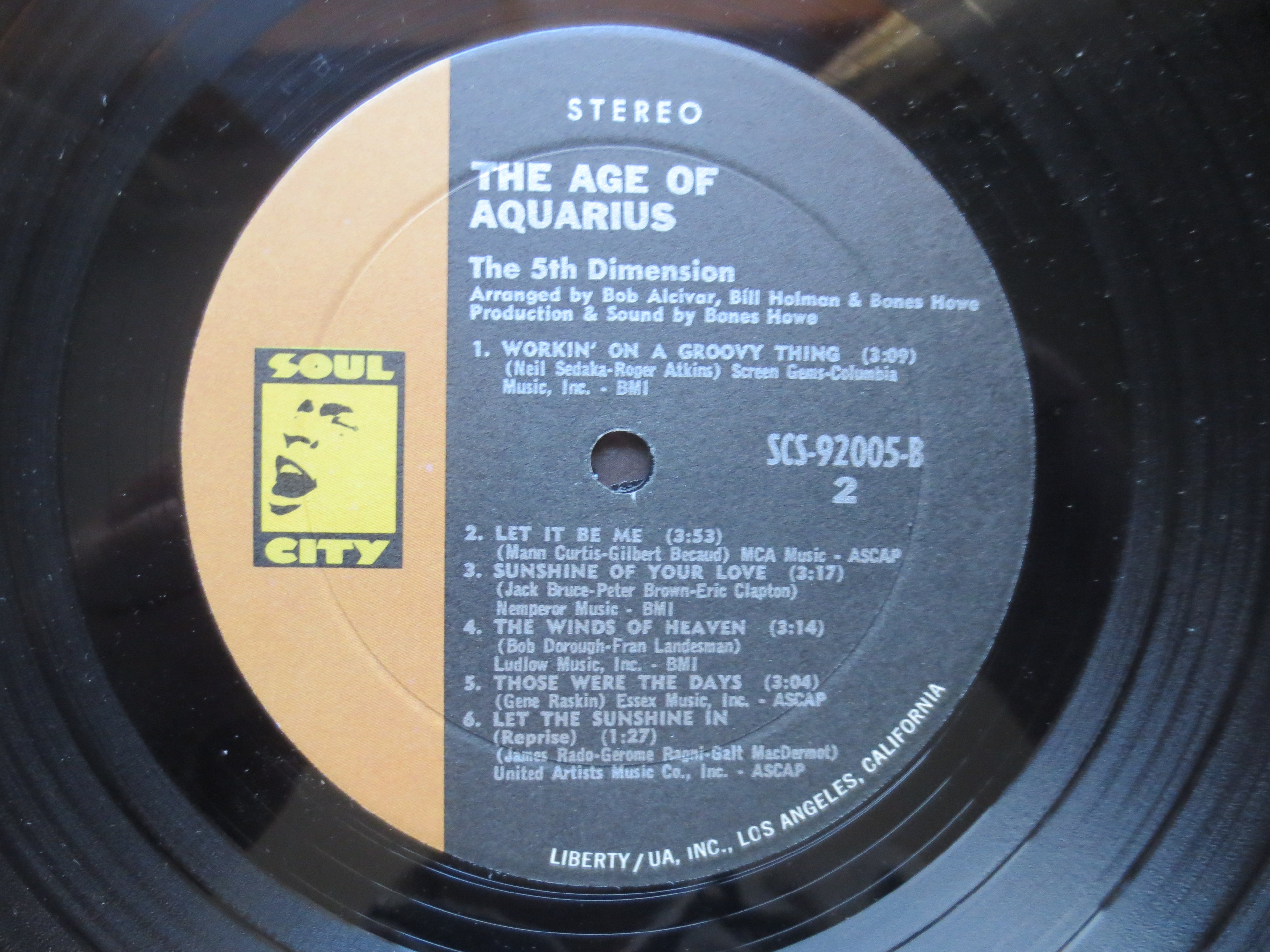 The 5th DIMENSION, The AGE of AQUARIUS, Pop Record, Vintage Vinyl, Record Vinyl, Record, Vinyl Record, Vinyl, 1969 Records