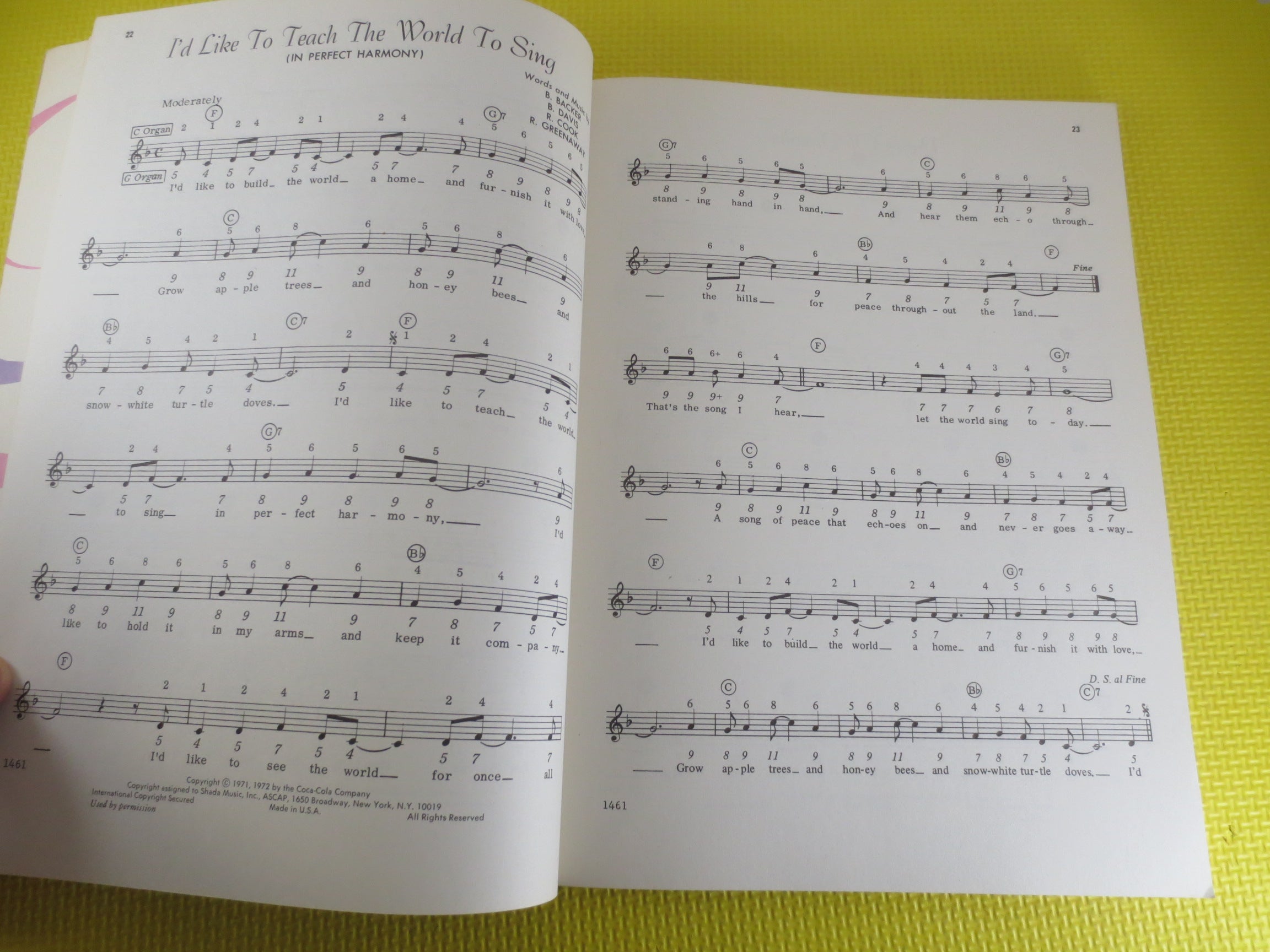 The World’s Greatest Collection of Magnificent Music – Sheet Music Book (1973)