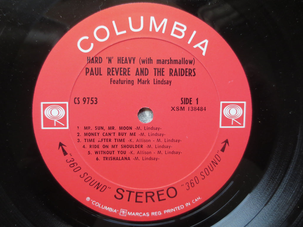 PAUL REVERE & The RAIDERS, Hard and Heavy, Vintage Album, 1969 Record, Vinyl Lp