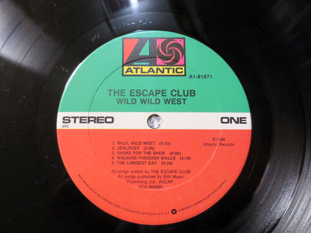 The ESCAPE CLUB, WILD Wild West, Pop Record, Escape Club Record, Escape Club Album, Escape Club Lp, Pop Music Record, Rock Lp, 1988 Records