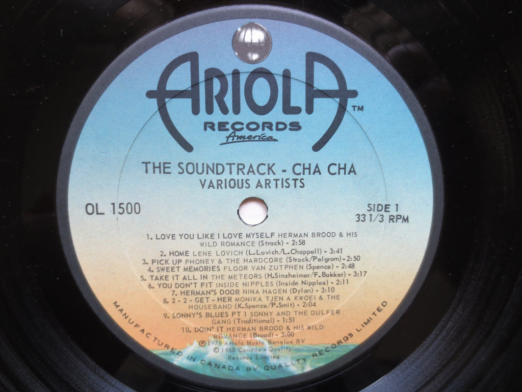 The SOUNDTRACK, CHA CHA, Herman Brood Record, Nina Hagen Record, Lene Lovich Record, New Wave Record, Rock Lp, 1980 Records