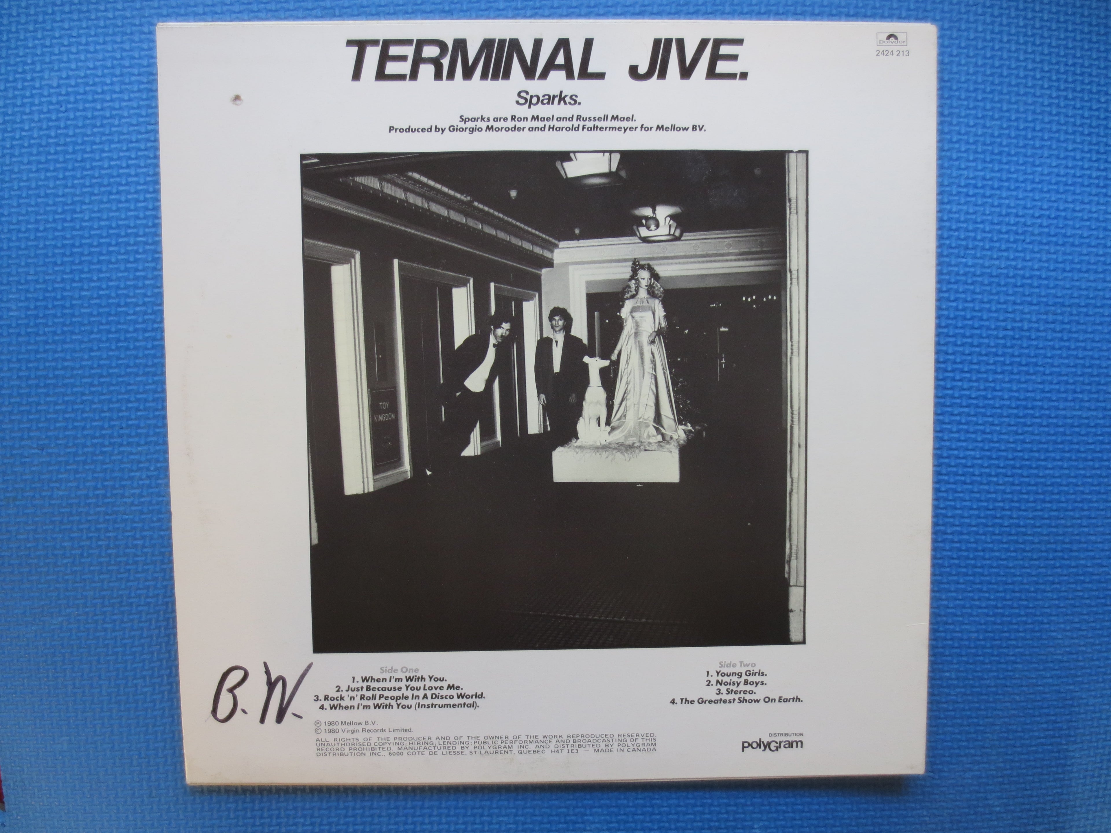 Sparks – Terminal Jive (1980) Vinyl LP