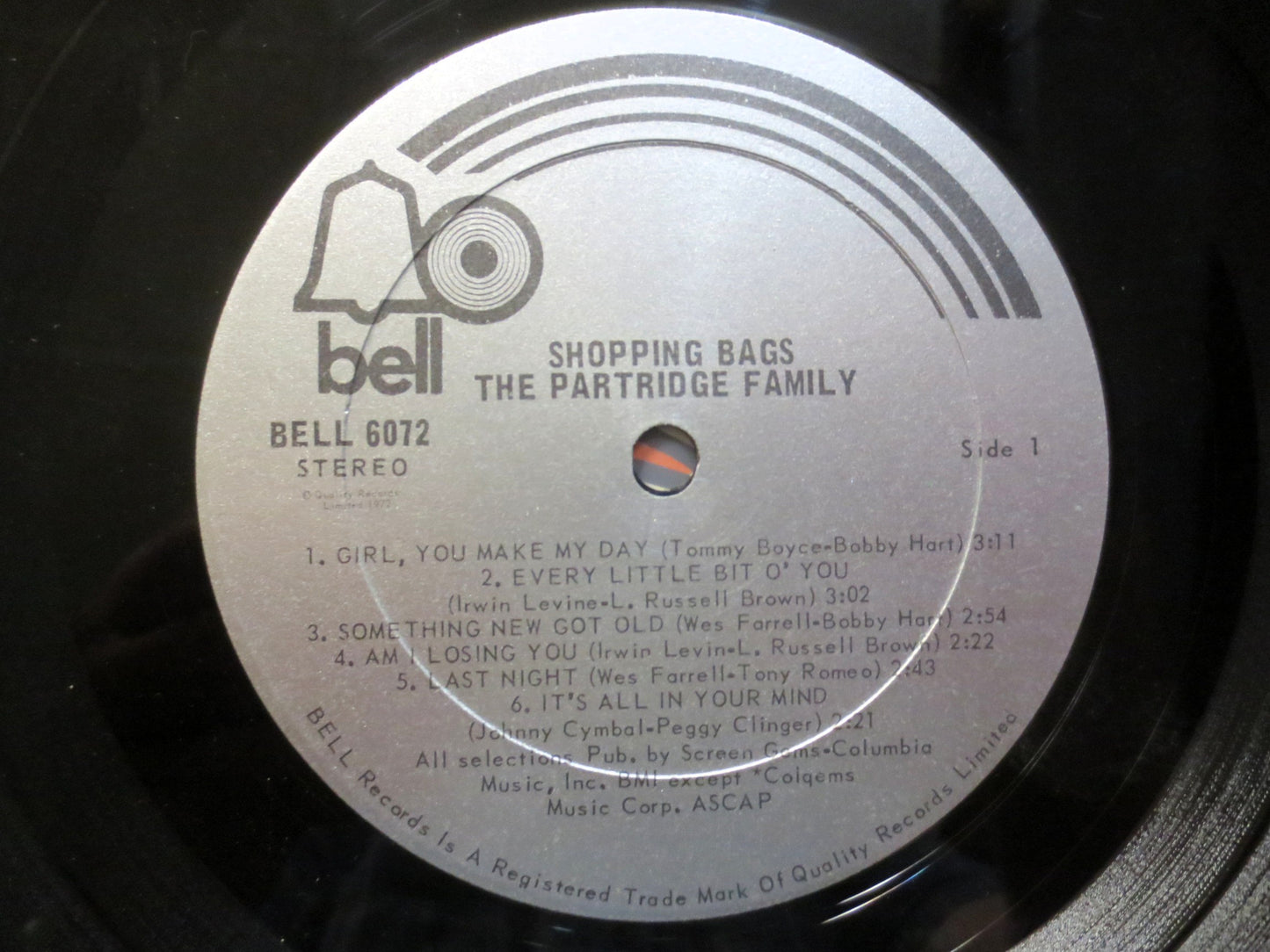 The PARTRIDGE FAMILY, Shopping Bag, PARTRIDGE Family Lp, Pop Record, David Cassidy Record, David Cassidy Lp, David Cassidy, 1972 Records