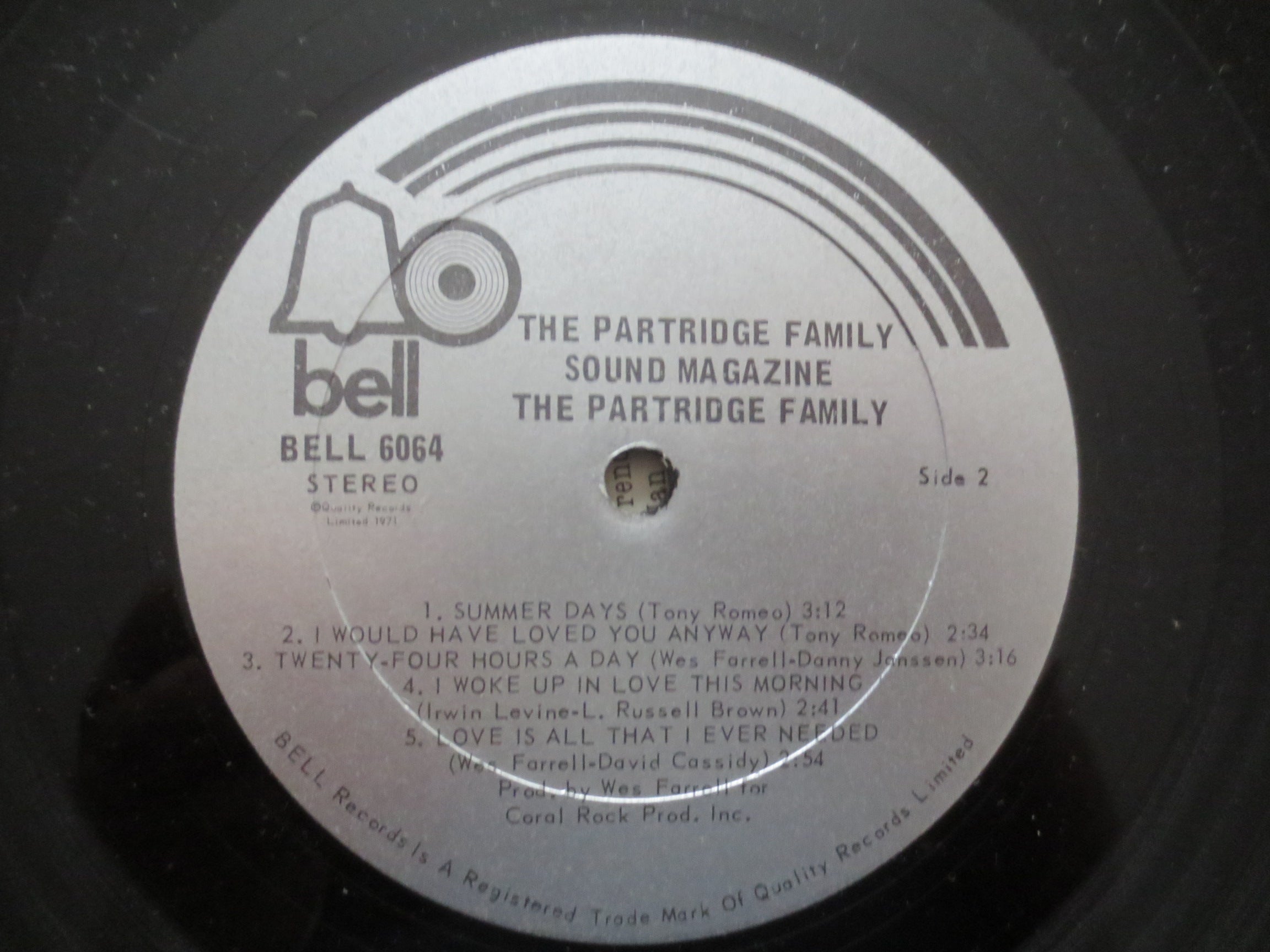 The PARTRIDGE FAMILY, SOUND Magazine, Vintage Album, 1971 Record, Vinyl Lp