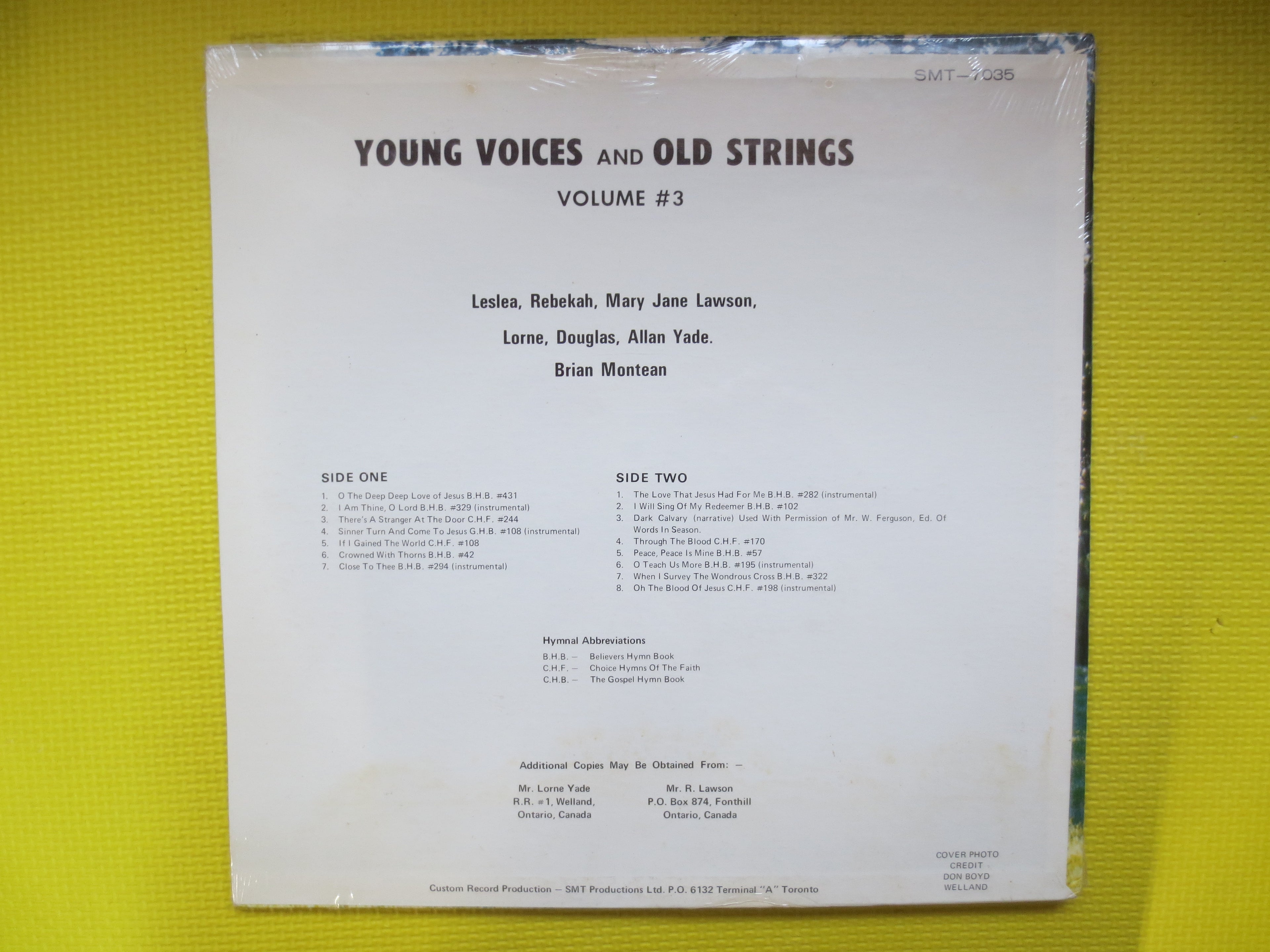 Young Voices and Old Strings – Sing and Play The Deep Deep Love of Jesus (1965) Vinyl LP — Factory Sealed