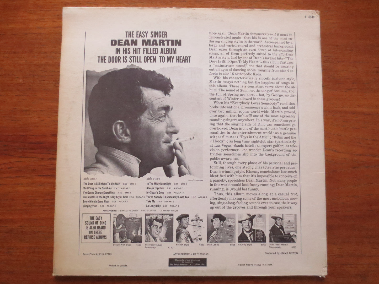 DEAN MARTIN, The Door is Still Open, Dean Martin Album, Dean Martin Vinyl, Dean Martin Lp, Jazz Vinyl, Dean Martin Hits, 1964 Records