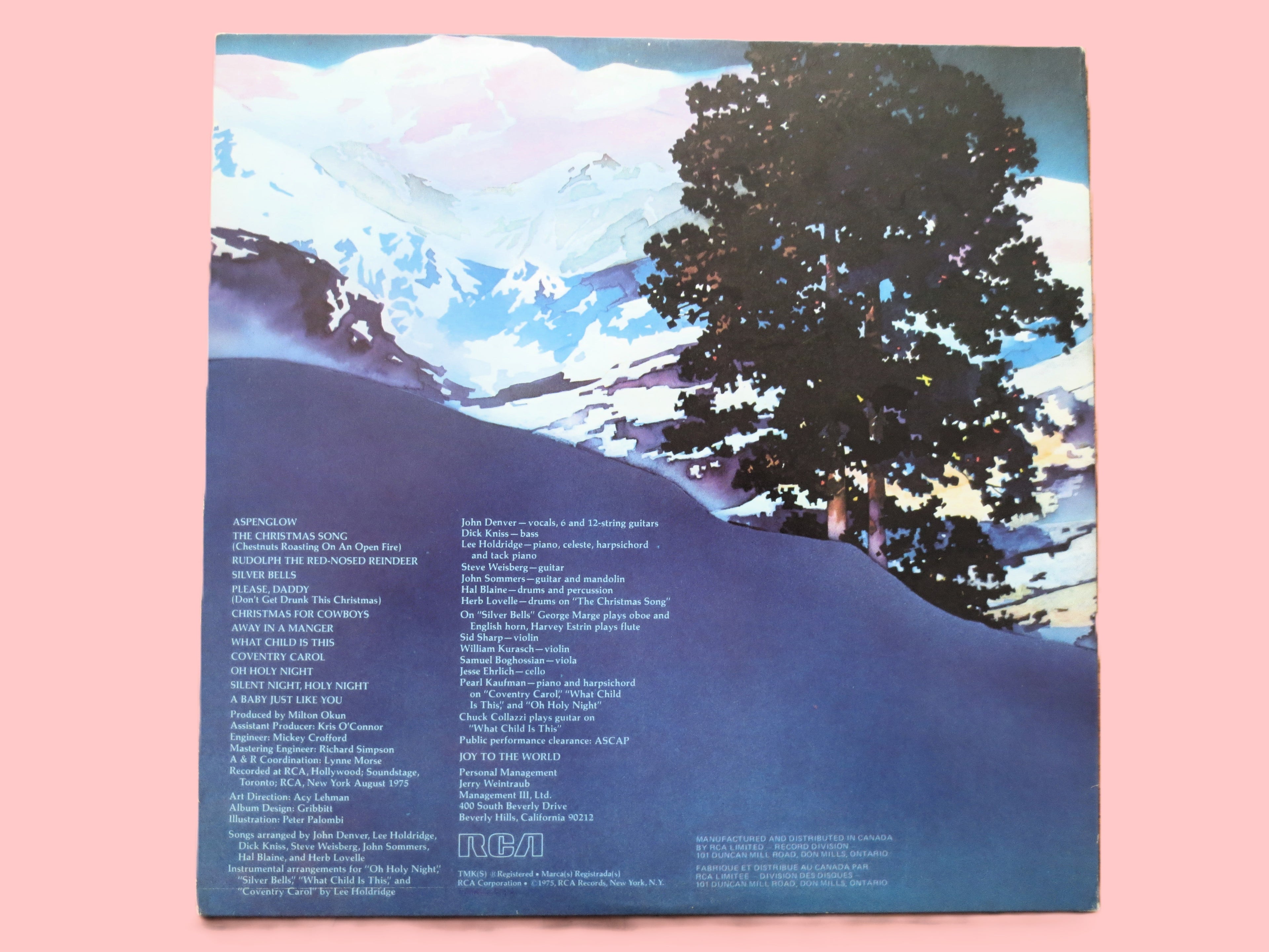JOHN DENVER, CHRISTMAS Album, 1975 Records, Vintage Records