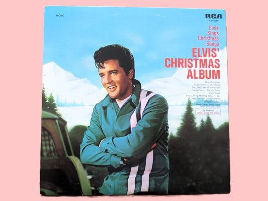 ELVIS PRESLEY CHRISTMAS Album featuring “Blue Christmas” 1970s Records.