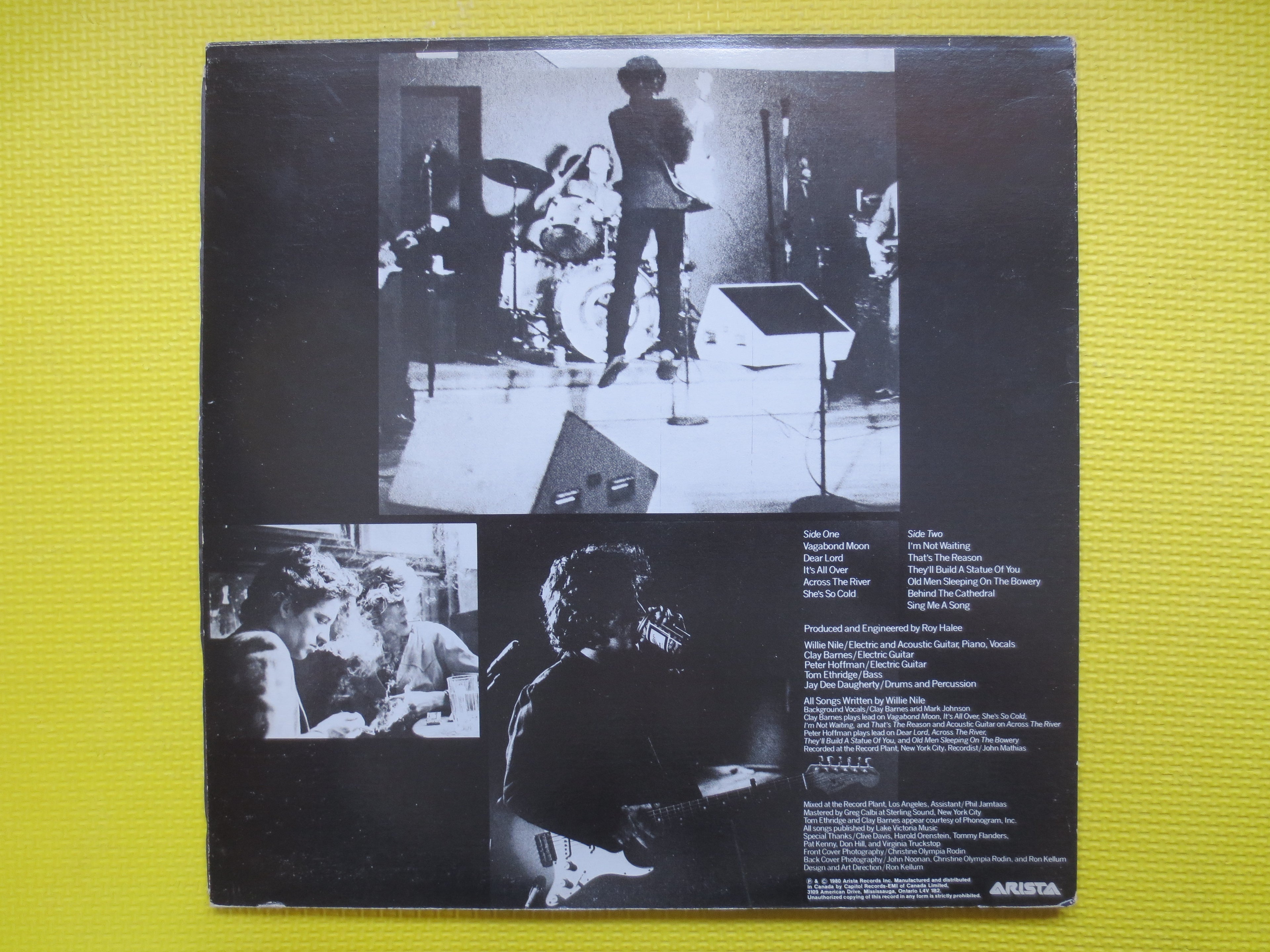 WILLIE NILE, Classic Rock Album, 1980 Record, Vintage Vinyl Lp