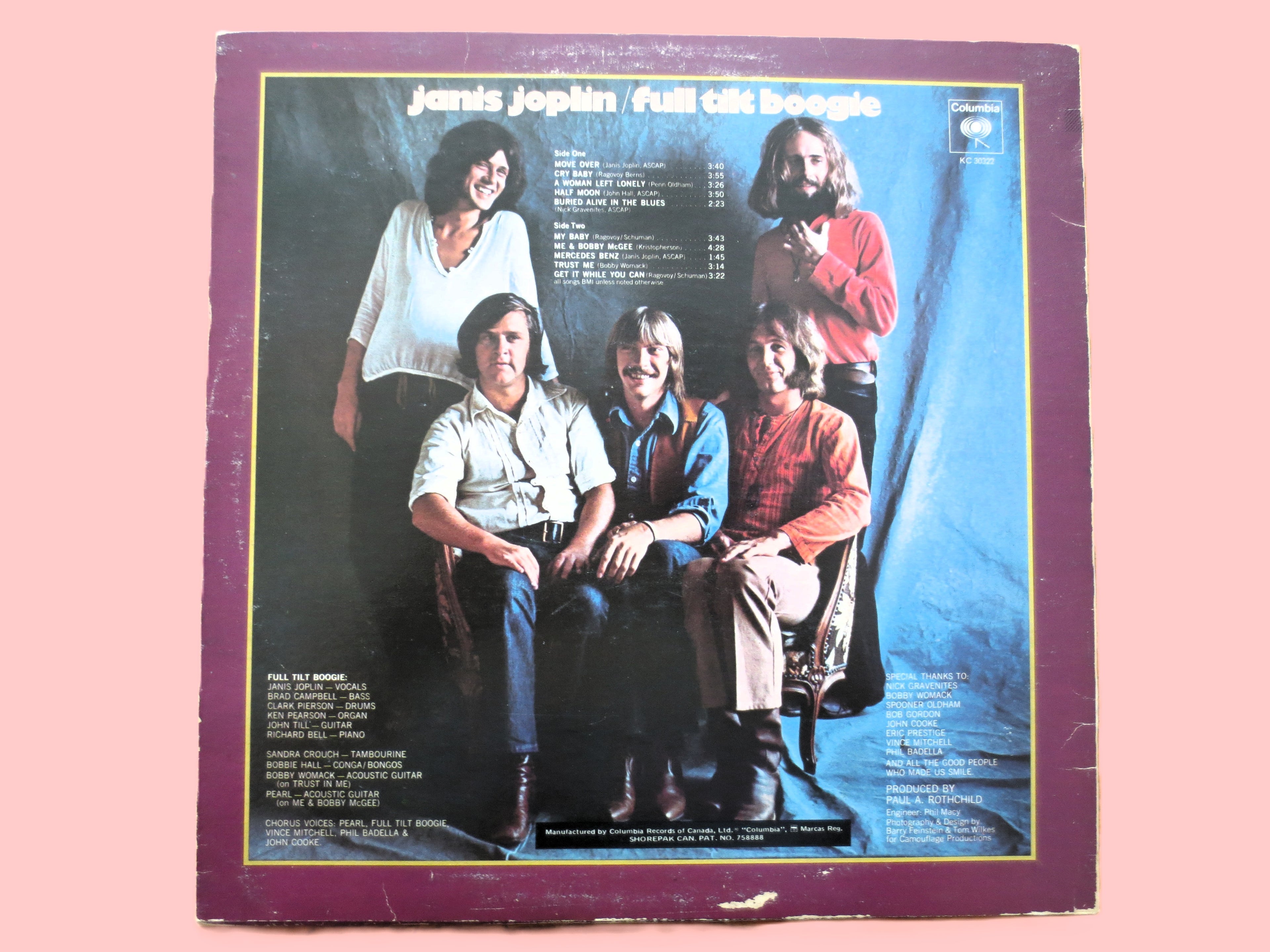 JANIS JOPLIN, PEARL, 1971 Records, Rock Albums, Vintage Vinyl