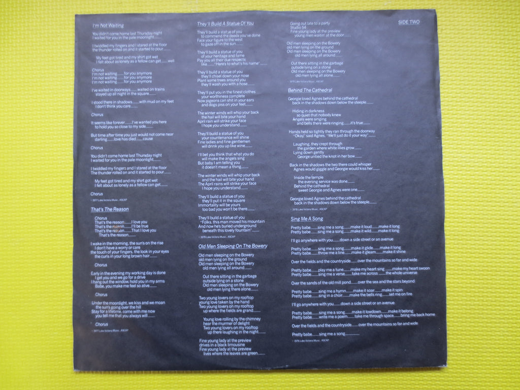 WILLIE NILE, Classic Rock Album, 1980 Record, Vintage Vinyl Lp