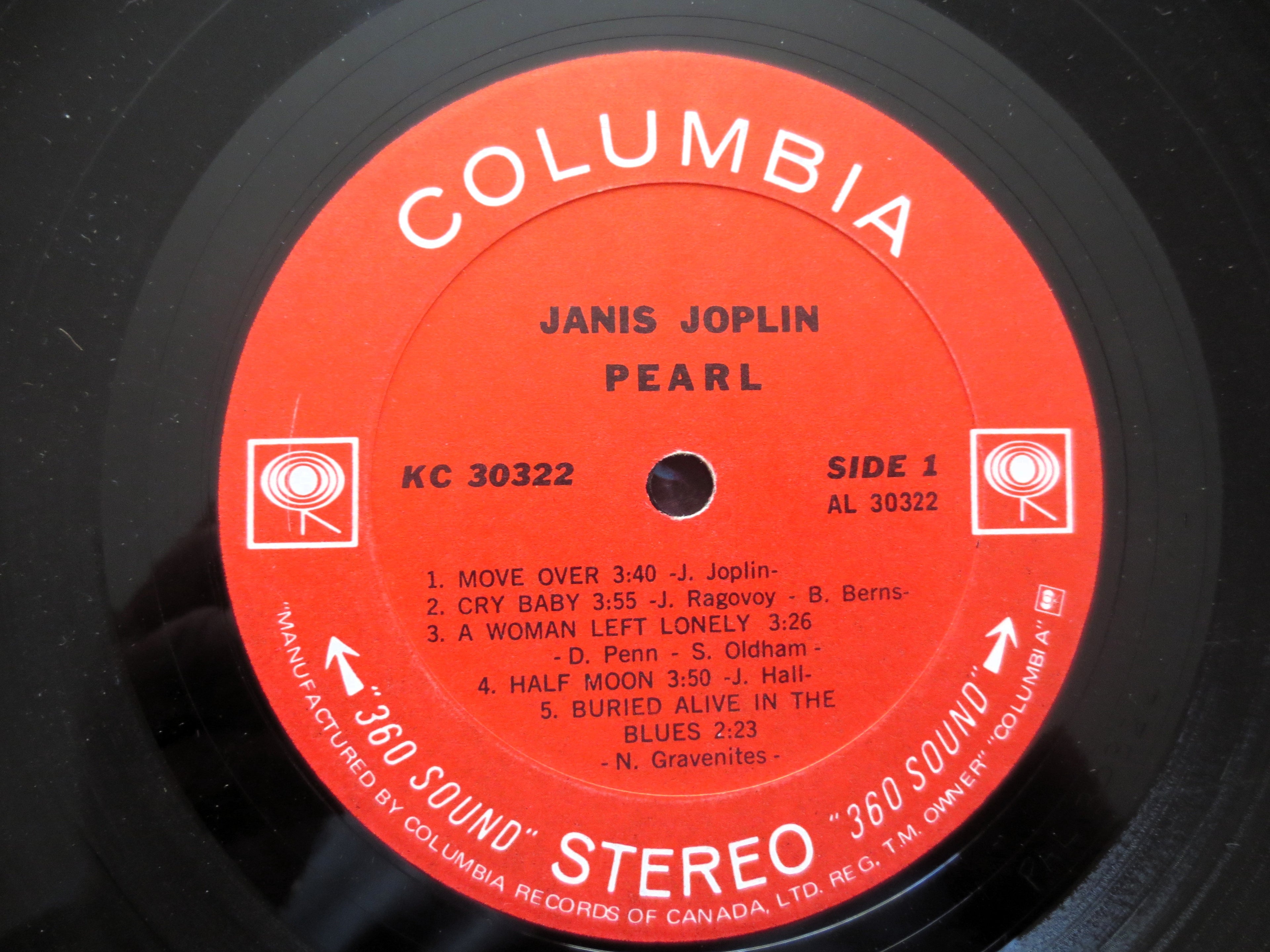 JANIS JOPLIN, PEARL, 1971 Records, Rock Albums, Vintage Vinyl