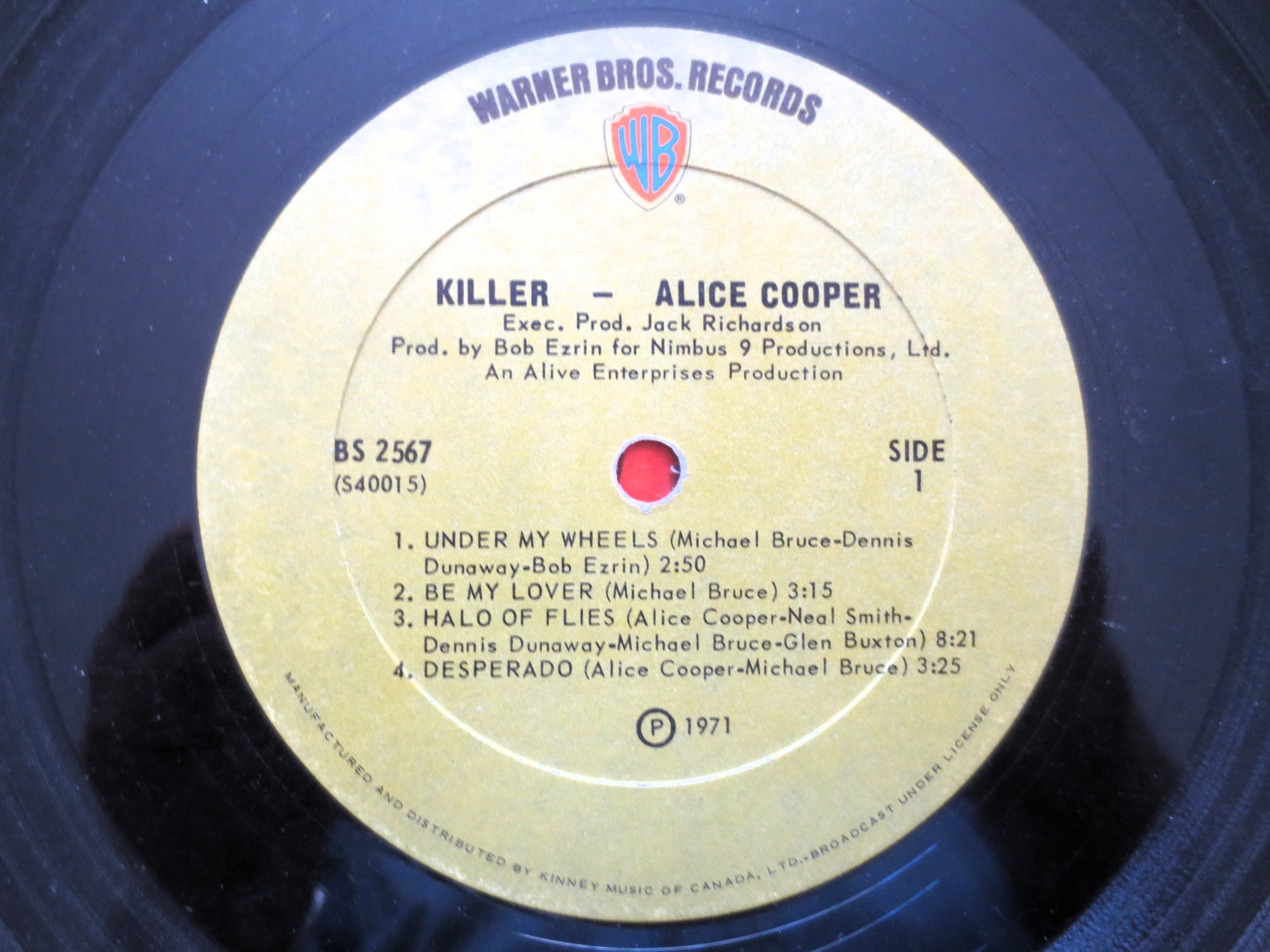 ALICE COOPER, KILLER, 1971 Records, Vintage Vinyl