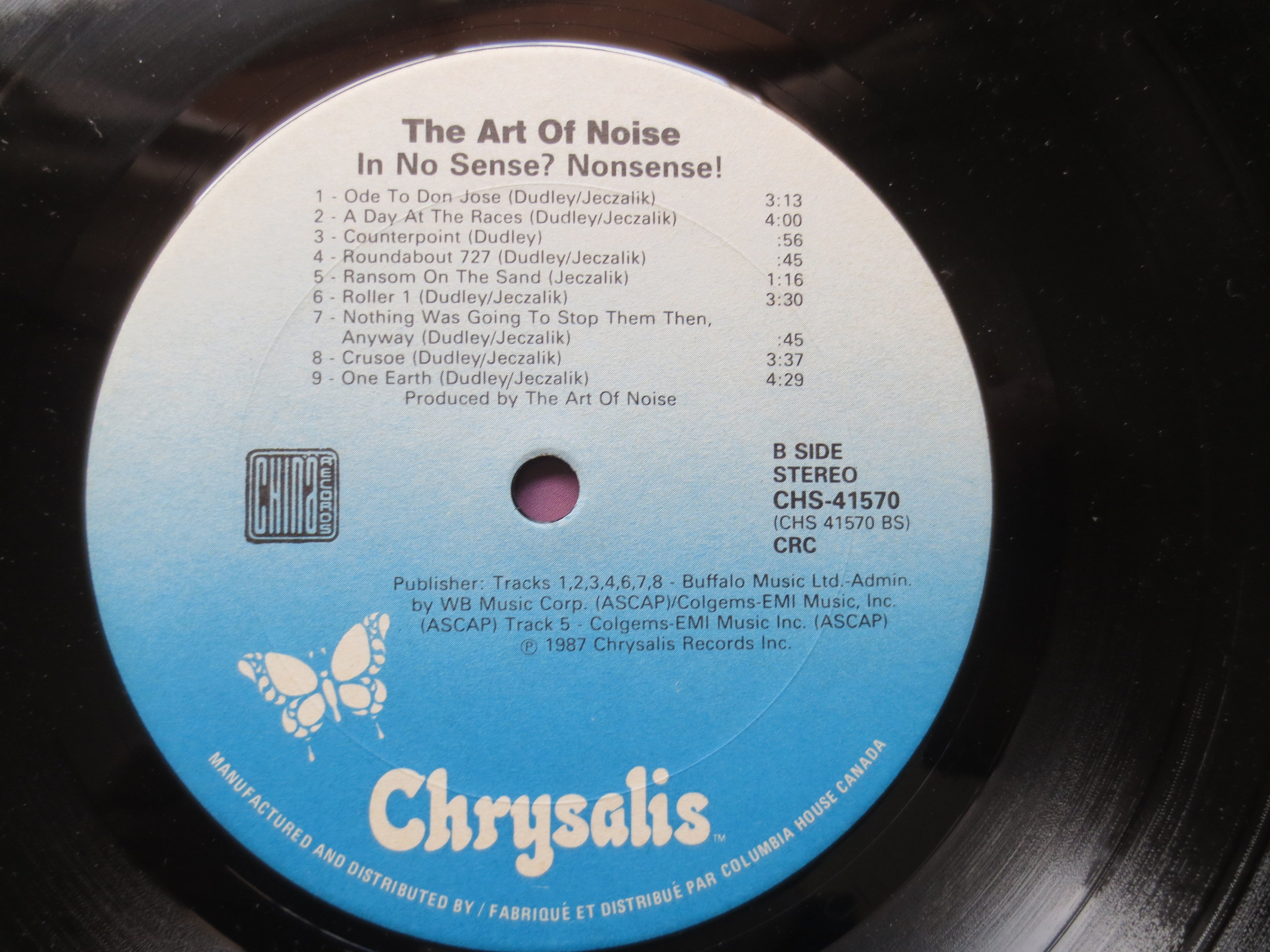 The ART of NOISE, In No Sense? Nonsense!, Vintage Album, 1987 Record, Vinyl Lp
