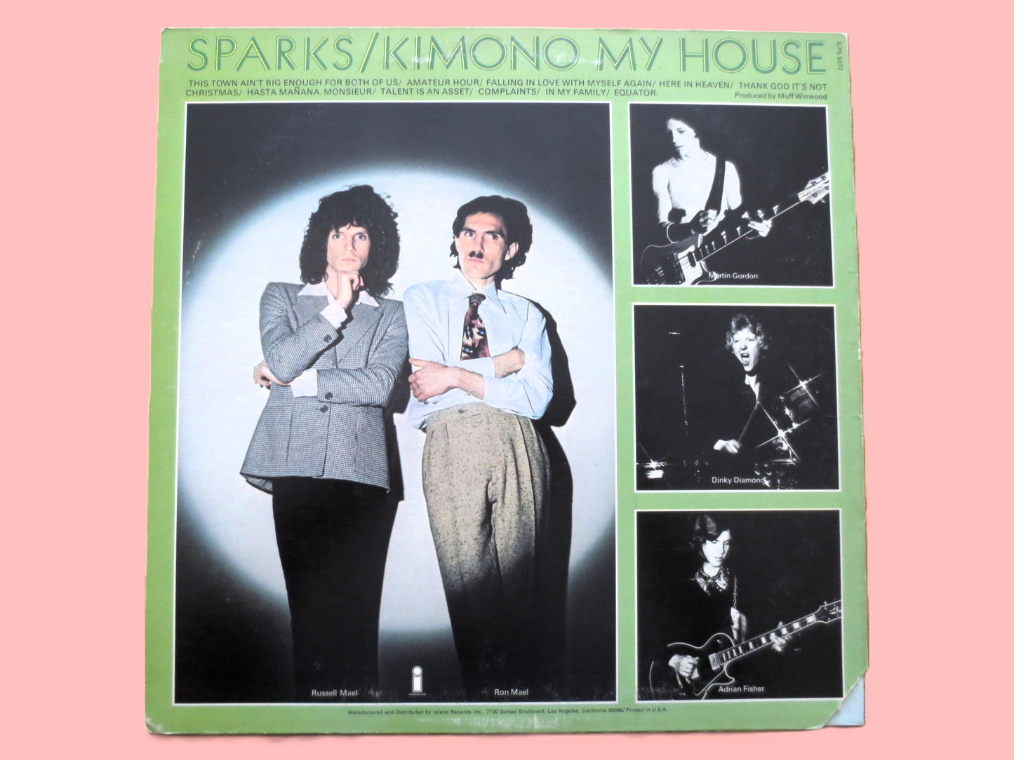 SPARKS - KIMONO My HOUSE - Original 1974 Record, Sparks Records