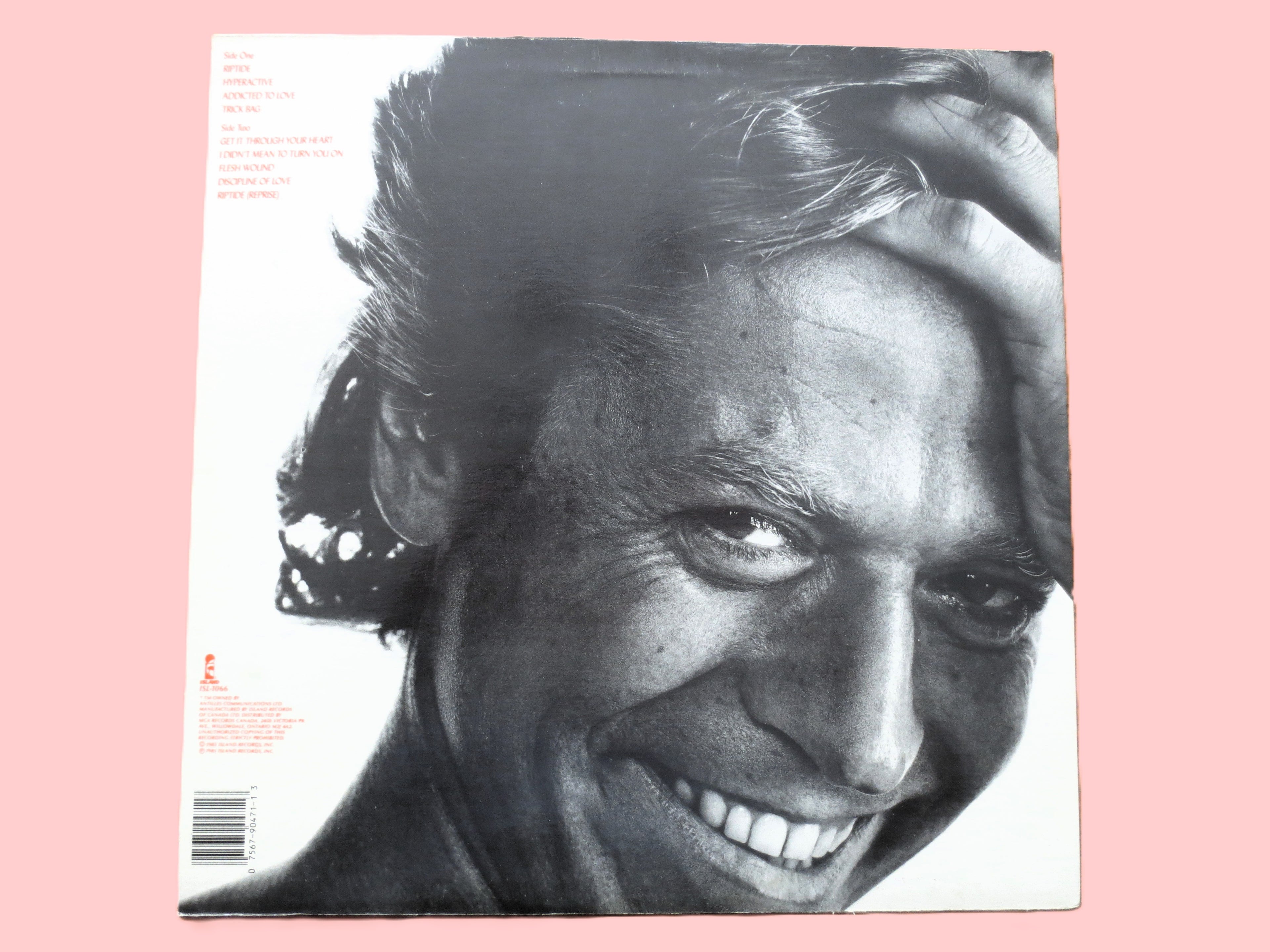 ROBERT PALMER, Riptide, Addicted to Love, Vintage Album, 1985 Record, Vinyl Lp