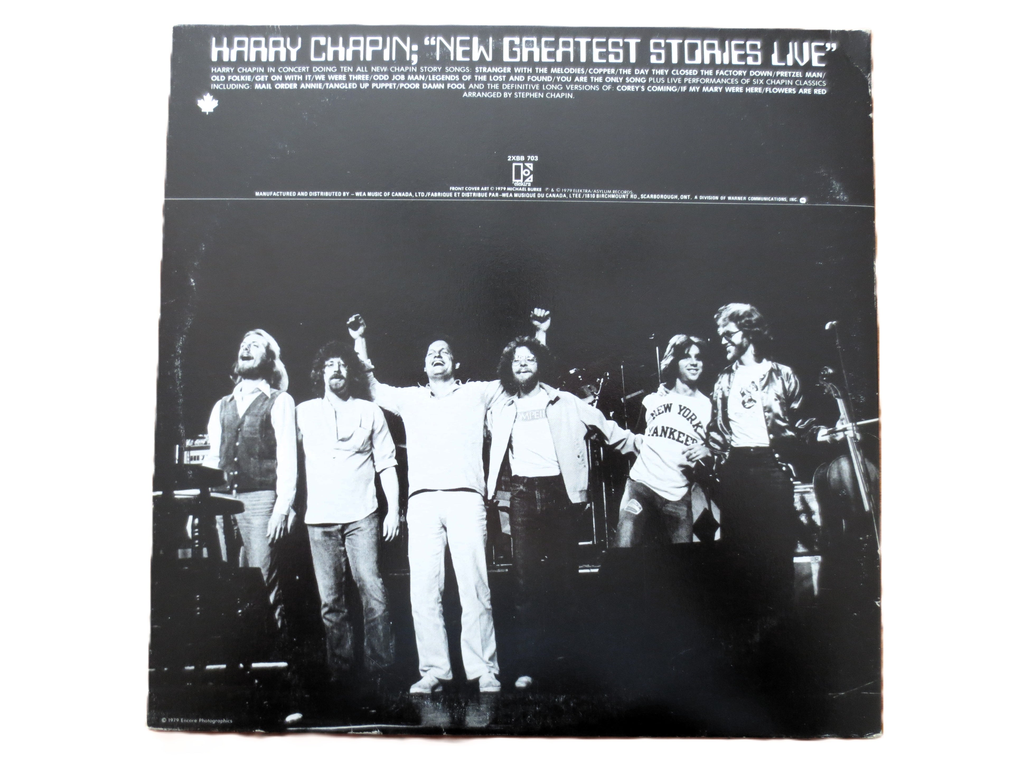 Harry Chapin – New Greatest Stories Live (1979) Vinyl 2xLP
