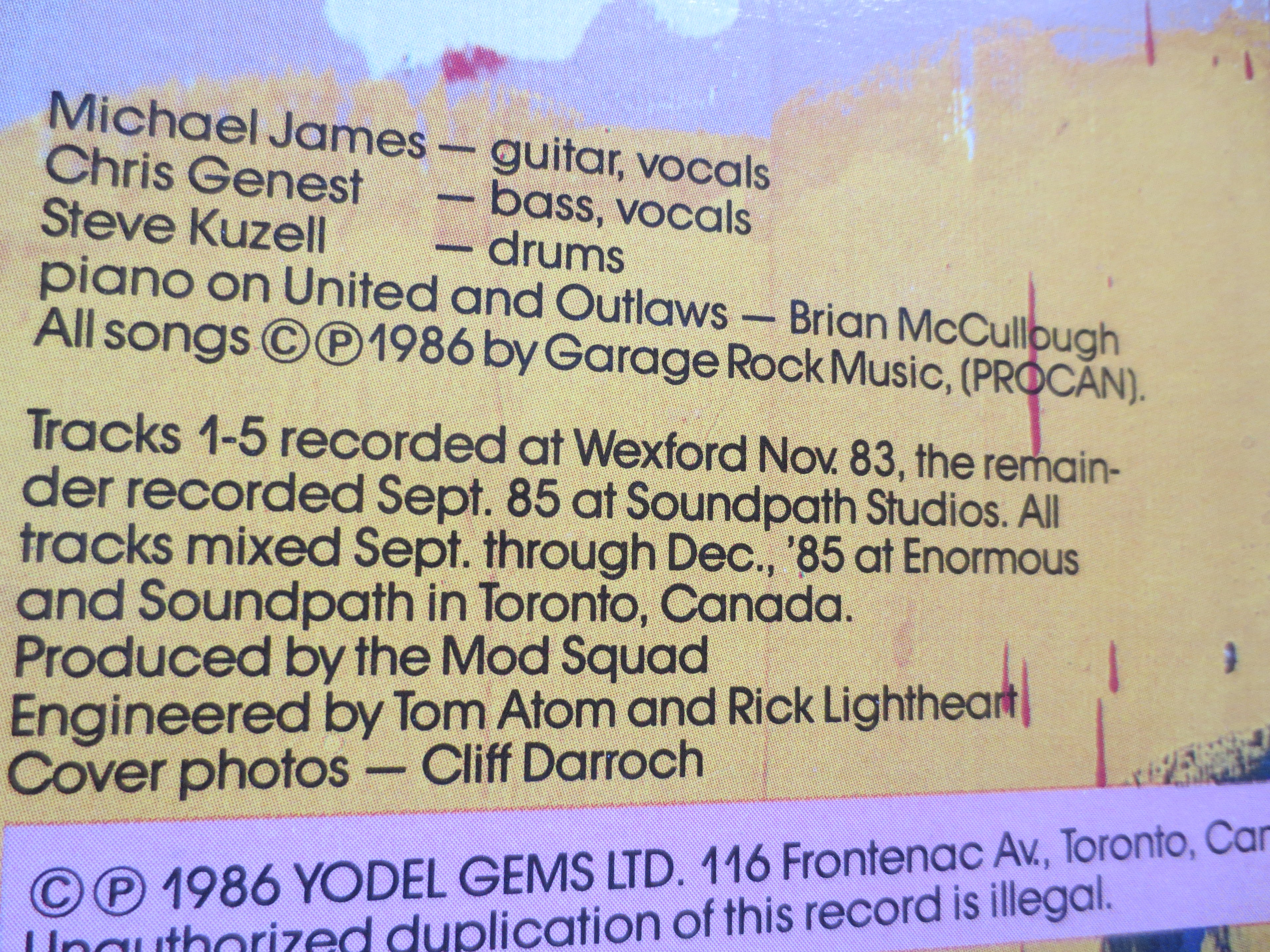 The YOUNG LIONS, WELCOME to the Freak Show, Young Lions Record, Young Lions Lp, Young Lions Album, Punk Rock, 1986 Records