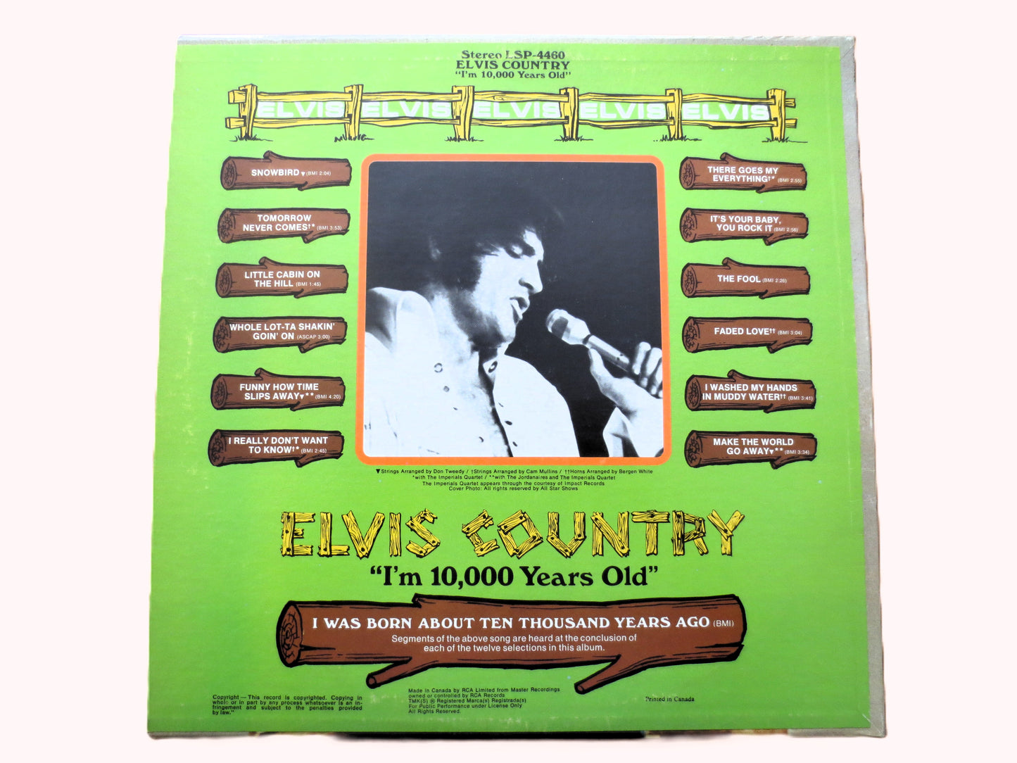 ELVIS PRESLEY, Elvis COUNTRY, Elvis Records, Elvis Albums, Elvis Lps, Elvis Presley Albums, Records, Vinyl Records, Vinyl Lps, 1975 Records