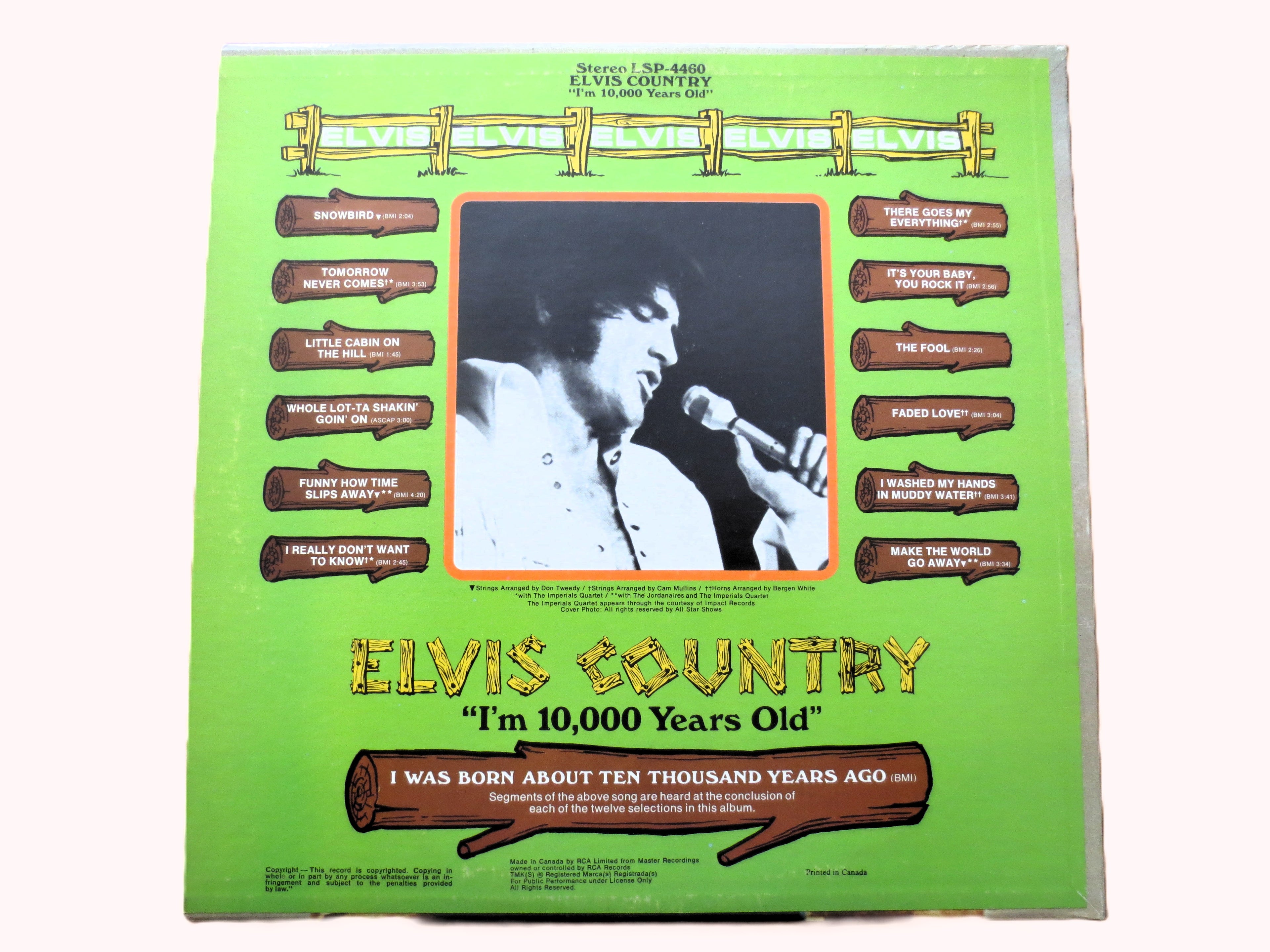 Elvis Presley – Elvis Country (1971) Vinyl LP