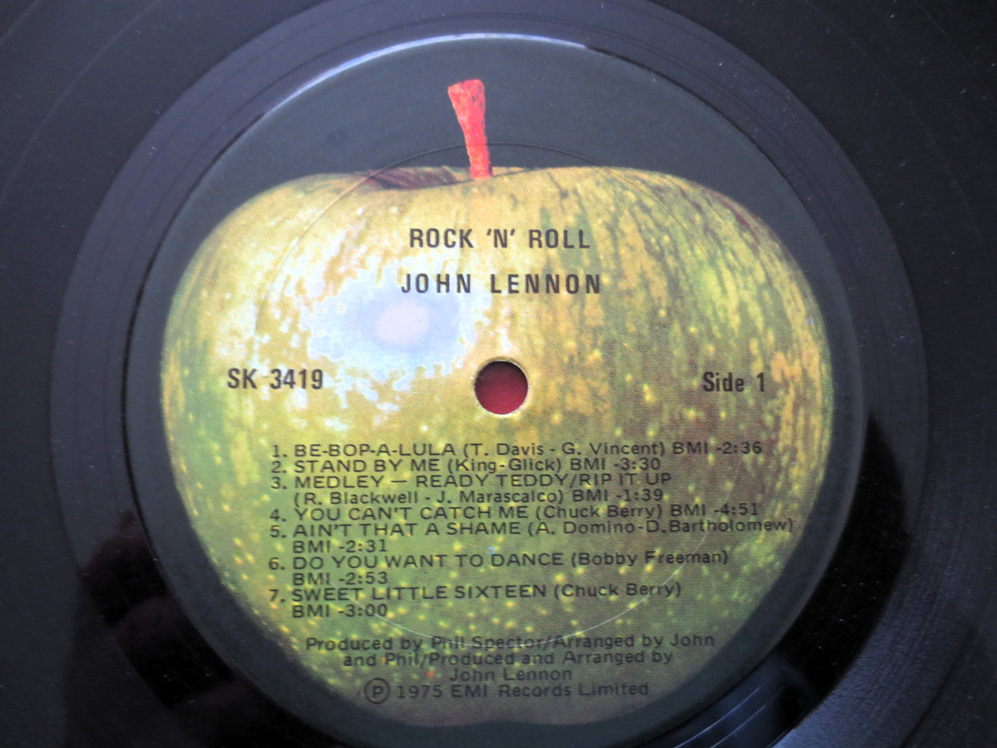 JOHN LENNON, ROCK 'N' Roll, John Lennon Record, John Lennon Album, John Lennon Vinyl, John Lennon Lp, Beatles Record, Beatles, 1975 Records