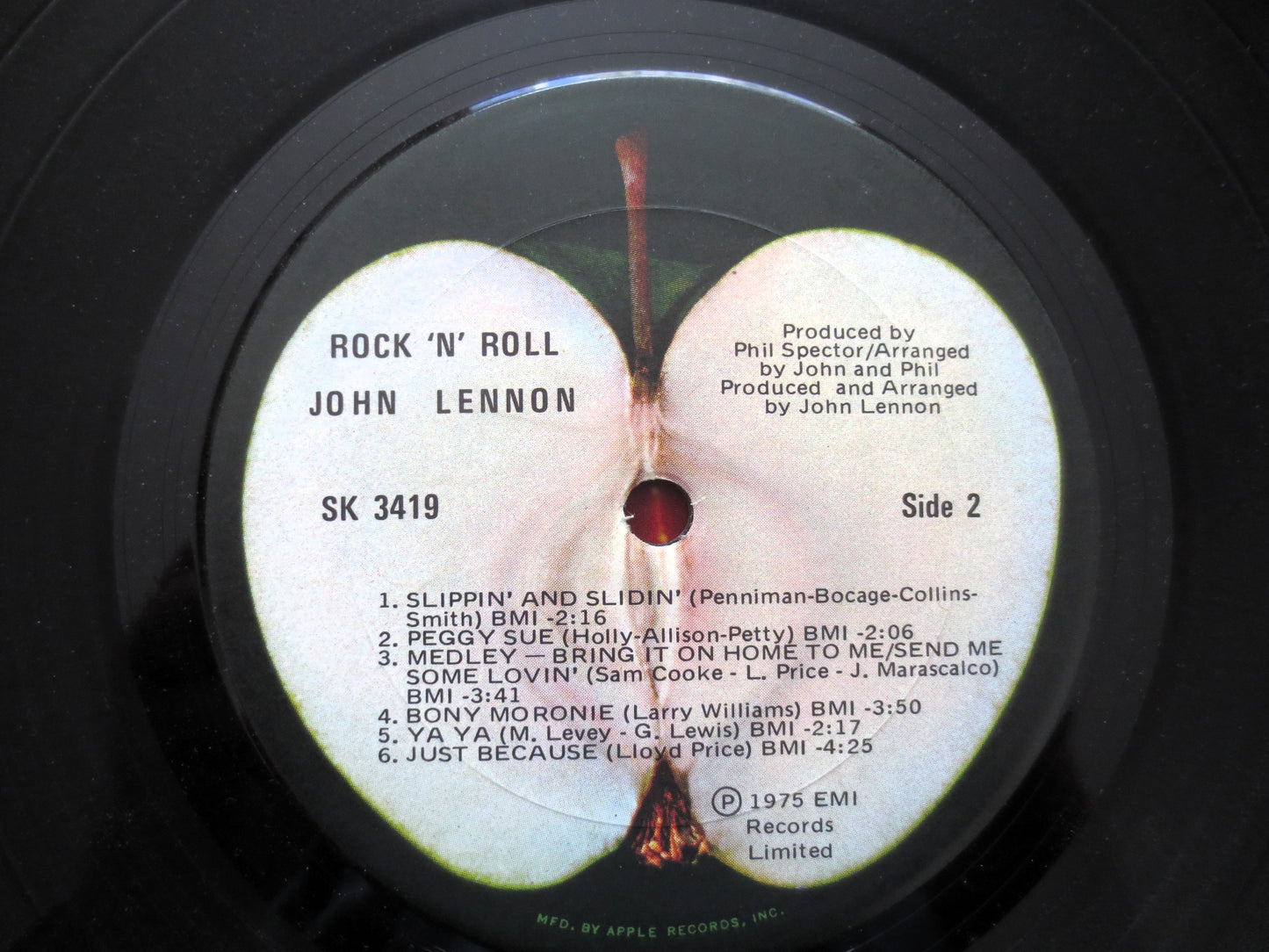 JOHN LENNON, ROCK 'N' Roll, John Lennon Record, John Lennon Album, John Lennon Vinyl, John Lennon Lp, Beatles Record, Beatles, 1975 Records