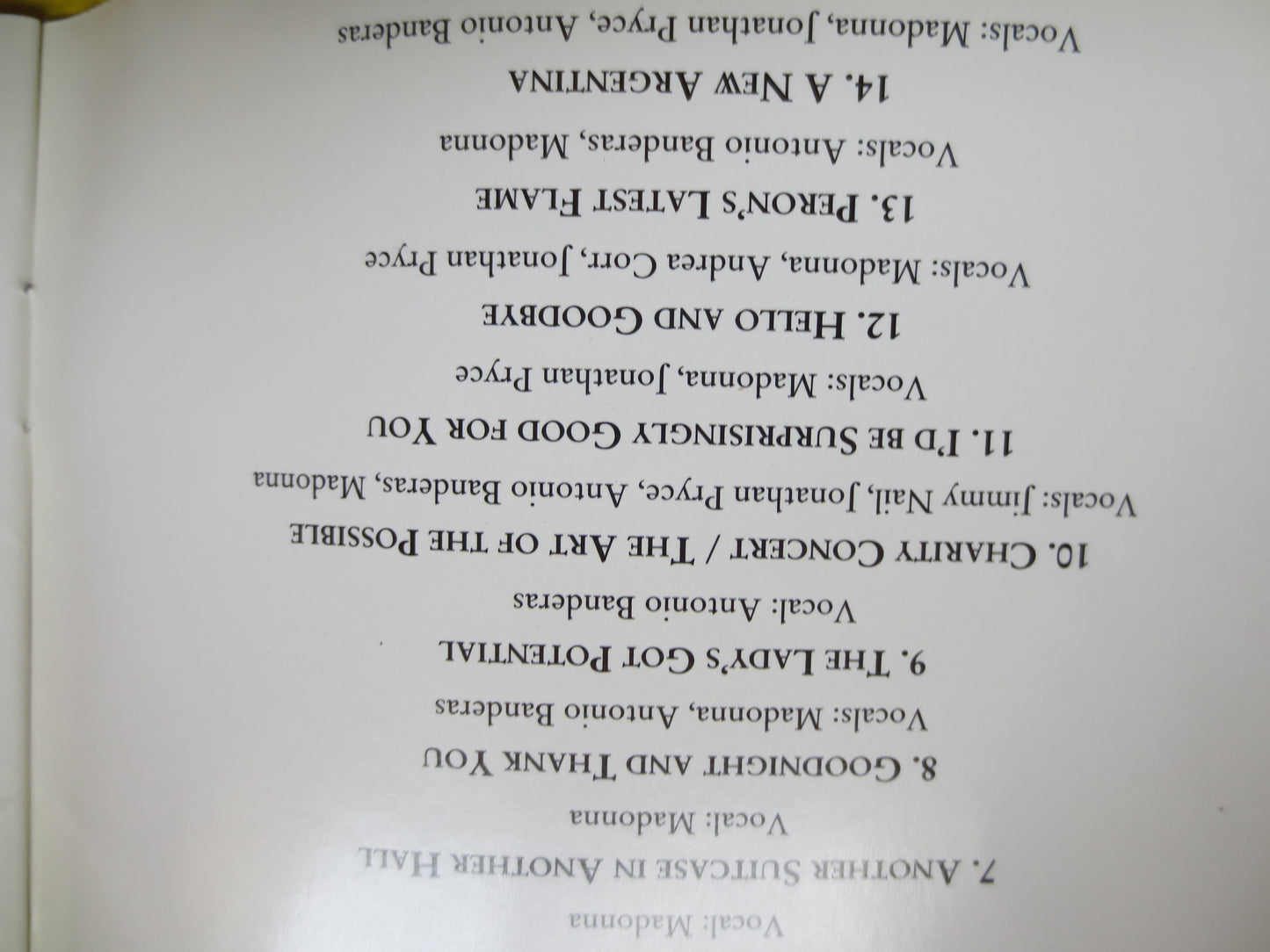 EVITA, MADONNA, EVITA Cd, Soundtrack Cd, Andrew Lloyd Webber, Music Cd, Cd, Movie Cd, Musical Cd, Jonathon Pryce Cd, 1996 Cd