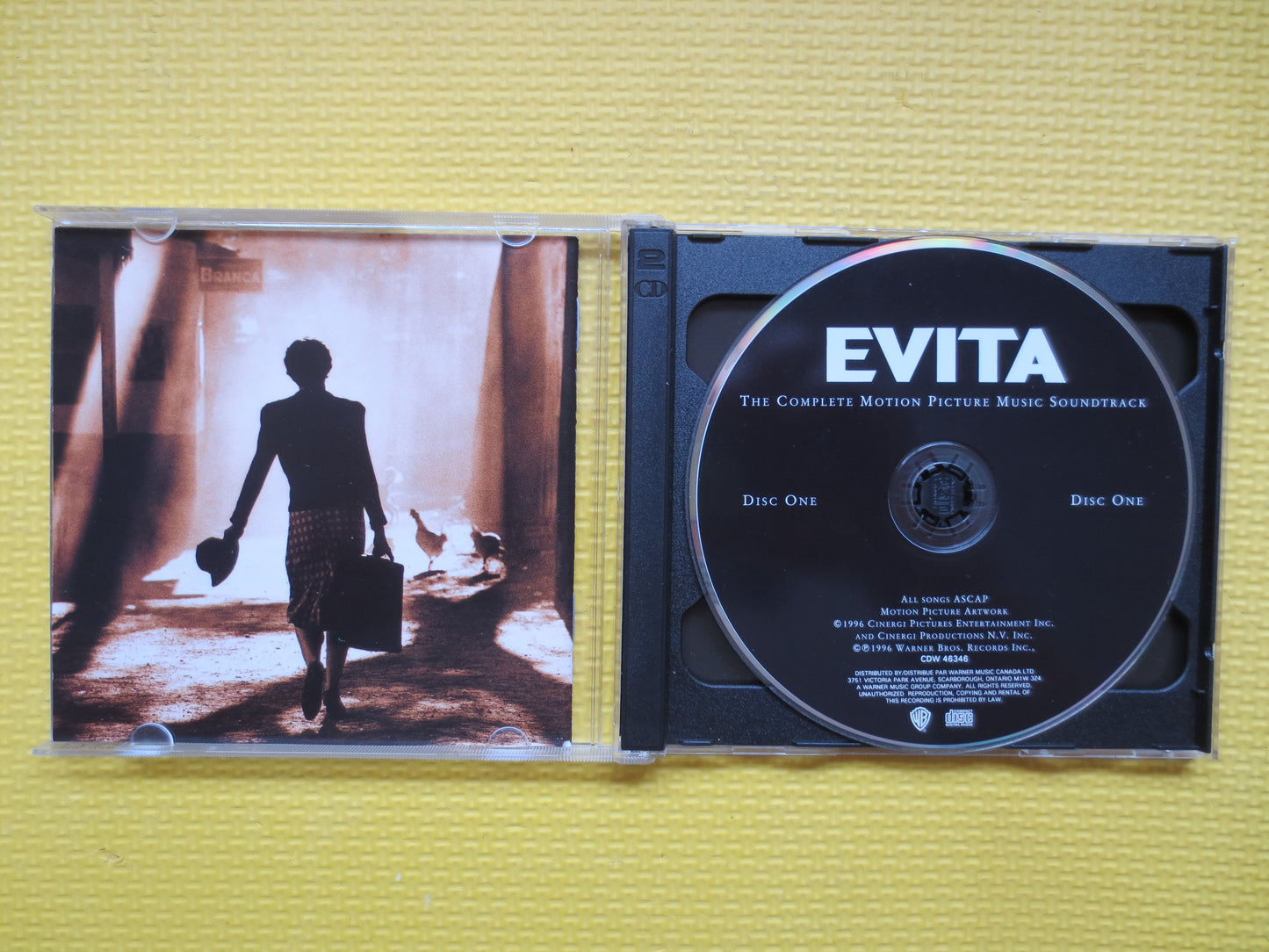 EVITA, MADONNA, EVITA Cd, Soundtrack Cd, Andrew Lloyd Webber, Music Cd, Cd, Movie Cd, Musical Cd, Jonathon Pryce Cd, 1996 Cd