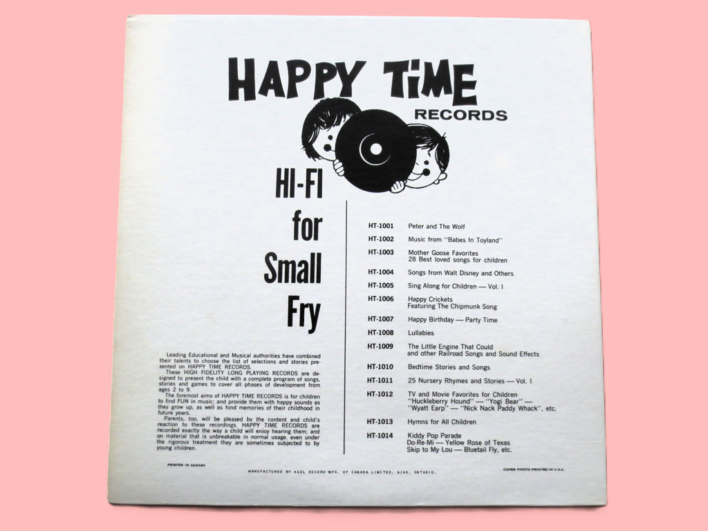 Sing-A-Long for Children Vol. 1 (1962) Vinyl LP