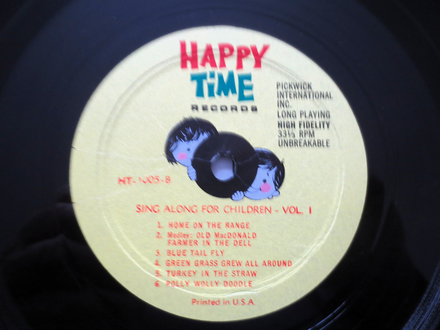 SING-A-LONG for CHILDREN, Vol. 1, Kids Record, Nursery Rhyme Album, Kids Lp, Vinyl, 1962 Records