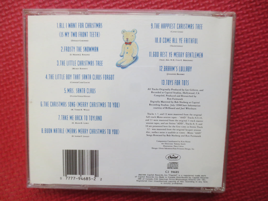 NAT KING Cole, CHRISTMAS Cd, Kids Music, 1990 Compact Disc, Vintage Cd